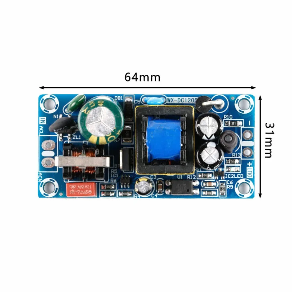 DollaTek Modu? konwertera AC-DC 10 W AC 110 V 220 V 120 V 230 V do 5 V 3 A DC zasilacz impulsowy Low Ripple Power Board