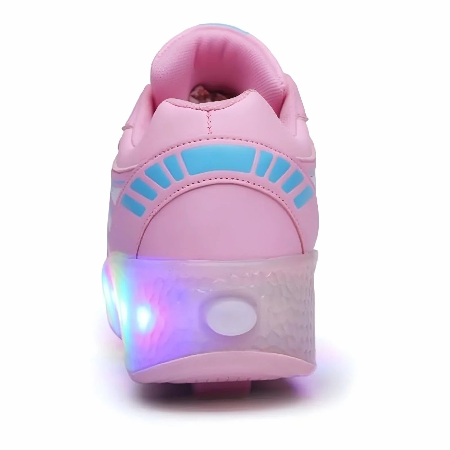 Sneakersy dziecięce z kółkami podświetlane LED USB podwójne koło outdoor