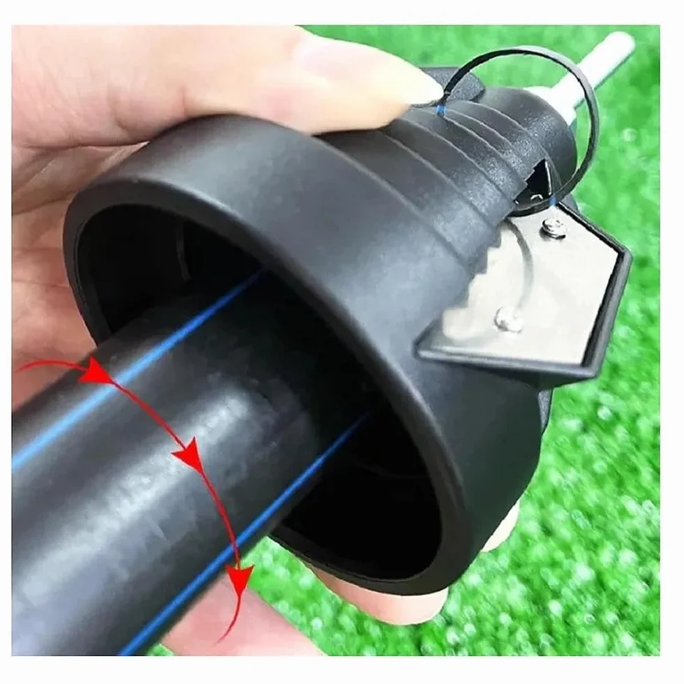 VOSSOT narzędzie do usuwania zadziorów z rur plastikowych, gratownik, usuwacz zadziorów z rur PE, narzędzie do odgrążania, do rur plastikowych 20-63 mm, ręczny usuwacz zadziorów do krawędzi