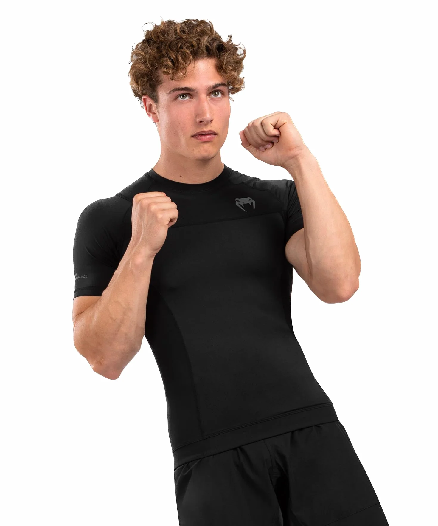 Venum G-fit Air Rashguard Short Sleeve Koszulka Mężczyźni Czarny