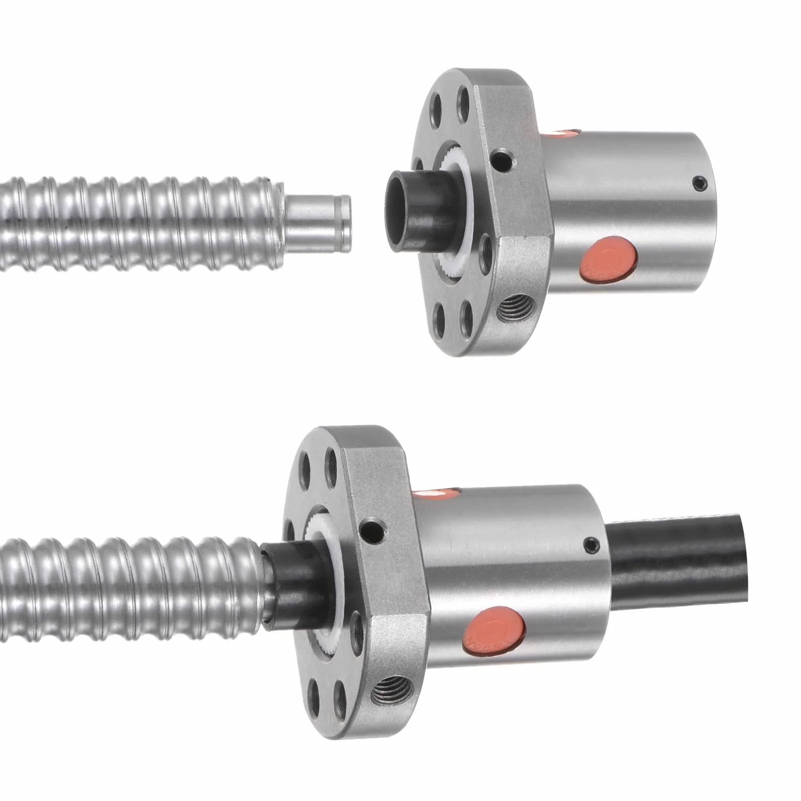 QUARKZMAN Nakrętka kulowa do śruby kulowej Sfu1204 (średnica 12 mm, skok 4 mm), pojedyncza do obudowy nakrętek 1204 do maszyn CNC