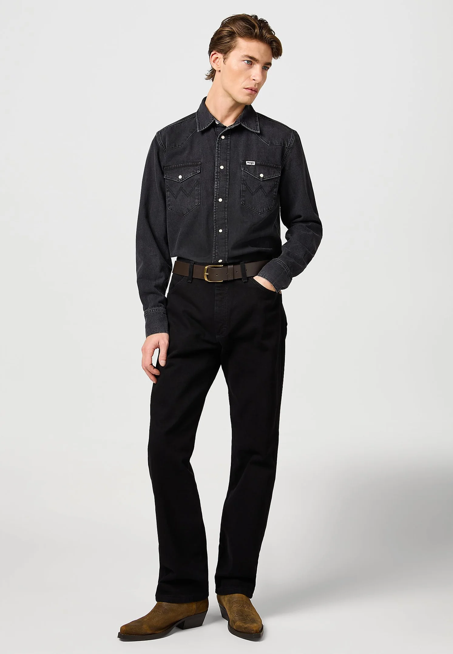 Wrangler Koszulka Mężczyźni Ls Western Shirt