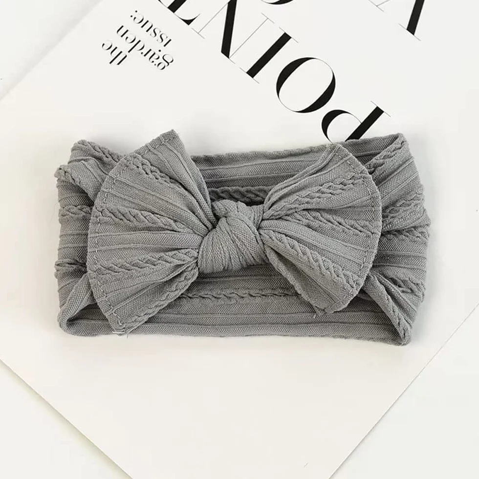 4 Kawałki Baby Hairband, Nylonowe Elastyczne Opaski do Włosów, Opaski dla Dzieci, Ręcznie Robione Opaski z Kokardkami, dla Dzieci, Niemowląt i Małych Dzieci