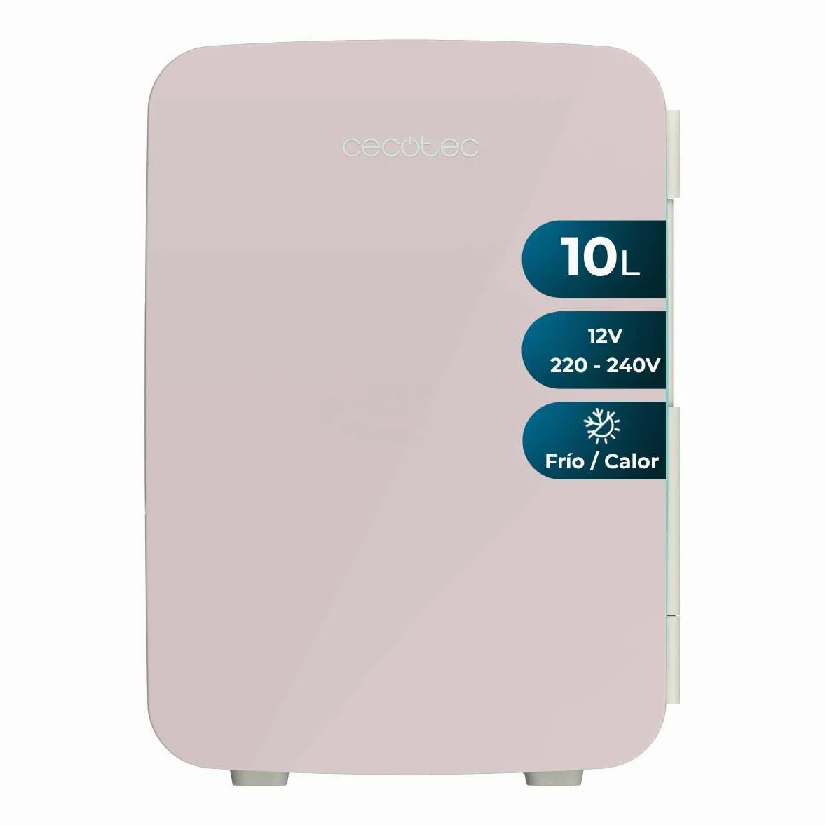Cecotec MiniColing Mini Bolero lodówka 10 l Ba Pink. Pojemność 10 l, praca 12-220 V, kompatybilna z samochodami i karawanami, funkcja zimna i ciepła, regulacja temperatury od 7°C do 65°C