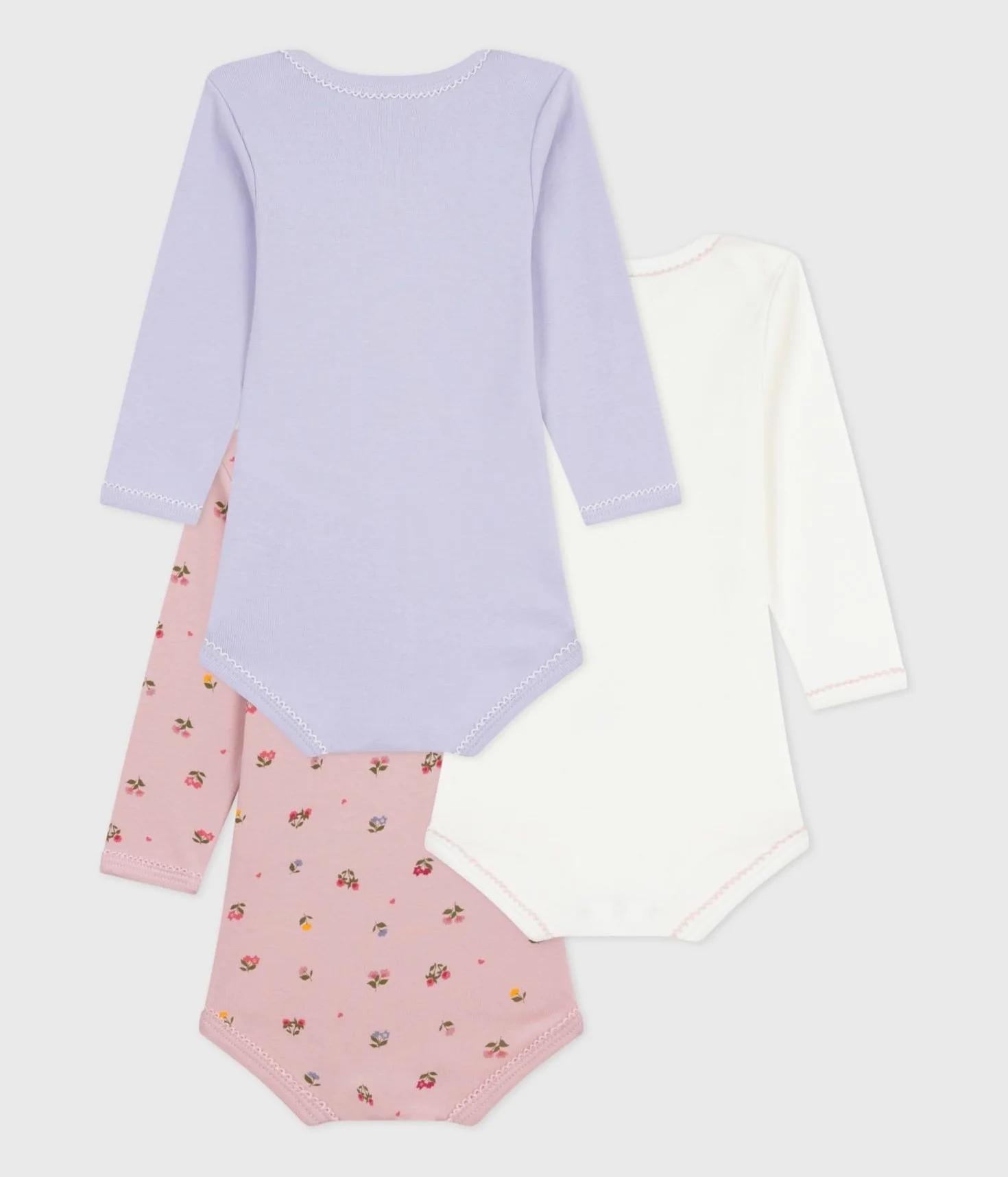 Petit Bateau Zestaw X3 Bod Bielizna DZIEŃ Mixed Baby (zestaw 3 sztuk)