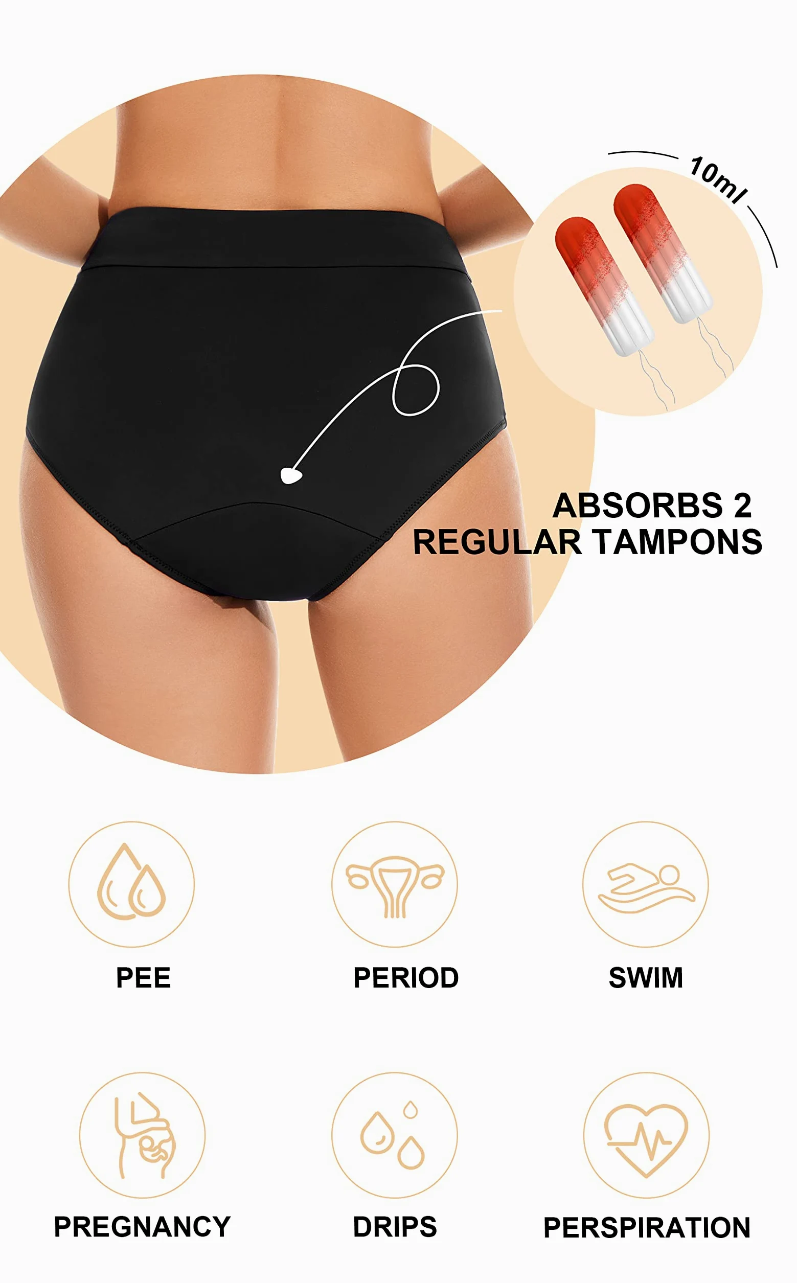 OVRUNS Szorty kąpielowe Kobiety Swimwear