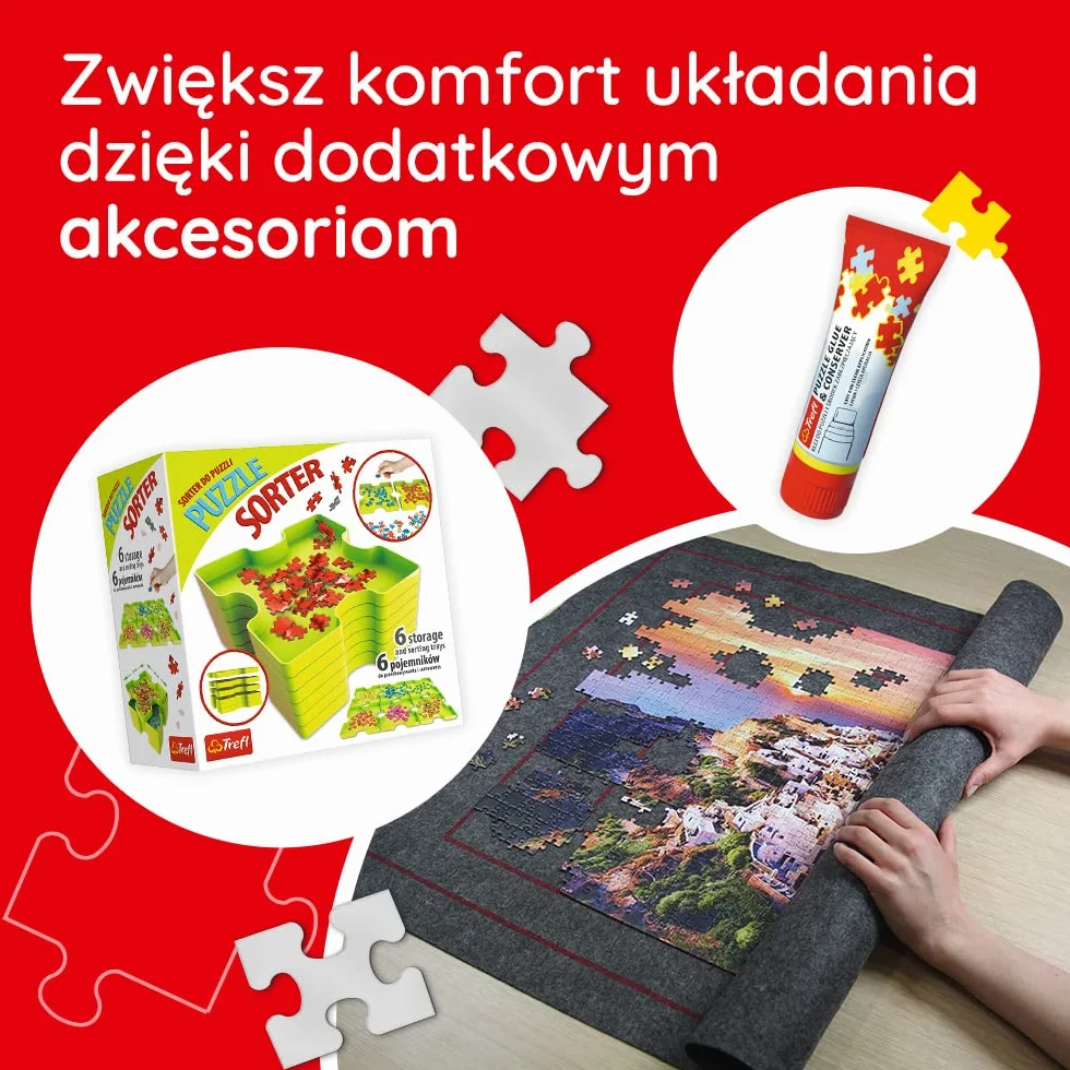 Trefl - Puzzle 2w1: Wycieczka w góry - 2 x 500 Elementów - Zestaw Dwóch Układanek, DIY, Kreatywna Rozrywka, dla Dorosłych i Dzieci od 10 lat