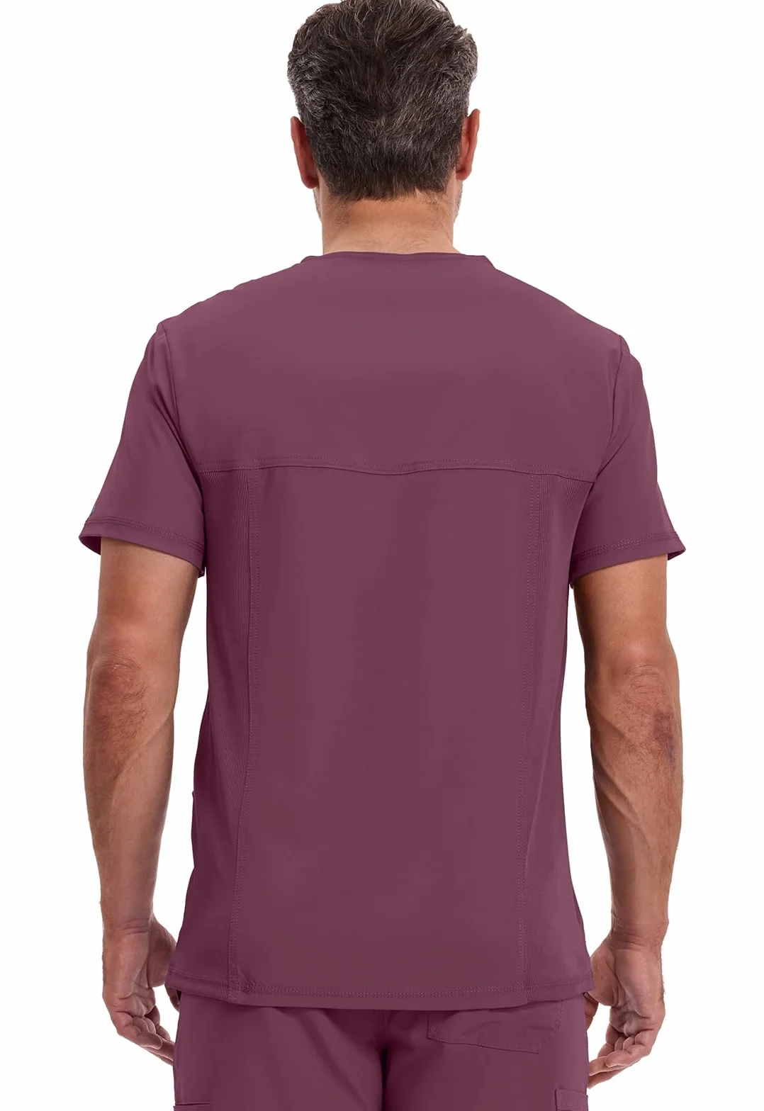 CHEROKEE Męski Scrub Top Plus Size Infinity Odzież medyczna Panele tylne z dzianiny prążkowanej Dekolt w serek CKE900A