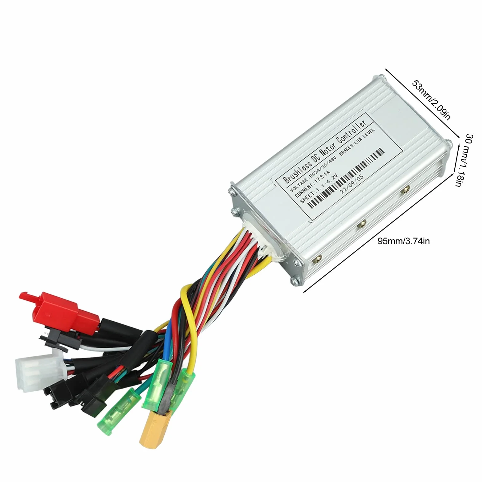 Kontroler silnika sinusoidalnego 24V/36V/48V z funkcją samouczenia, łatwa obsługa – idealny dla roweru elektrycznego