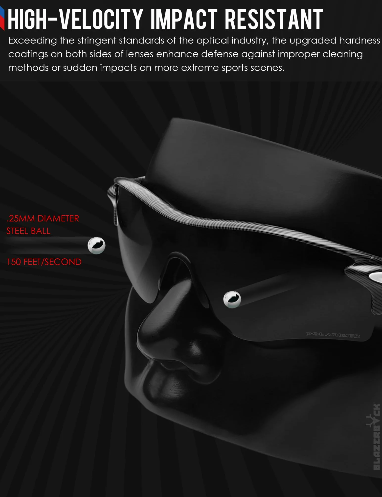 BlazerBuck Spolaryzowane soczewki antysolne do ogniw paliwa Oakley OO9096
