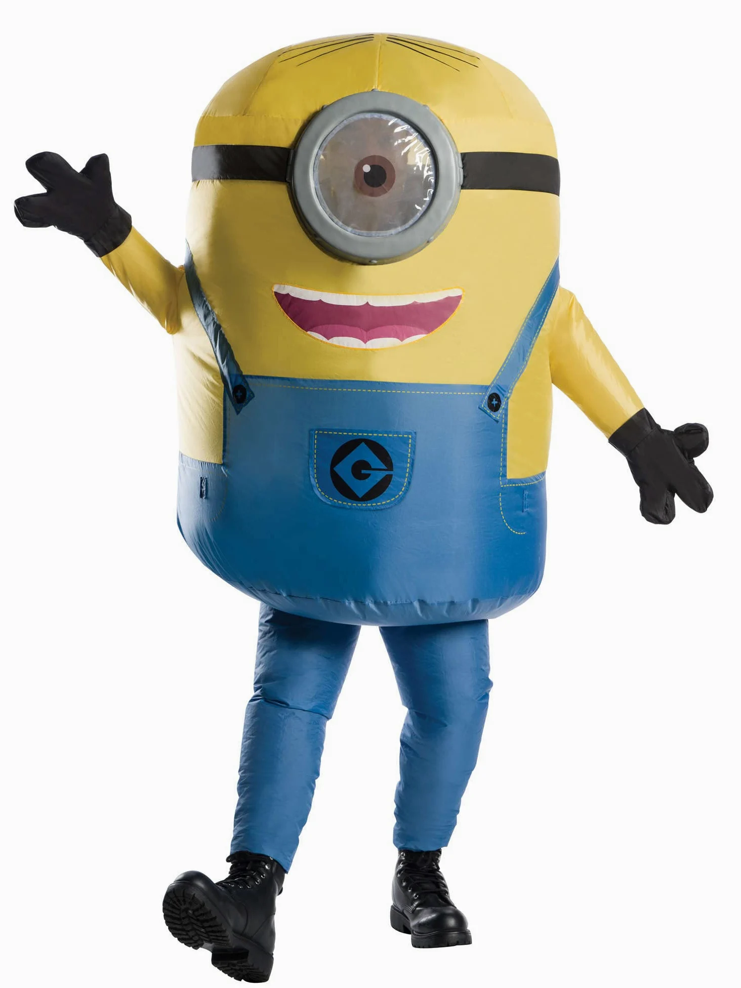 Rubie's Official Minions Stuart nadmuchiwany kostium dla dorosłych, rozmiar uniwersalny, Halloween