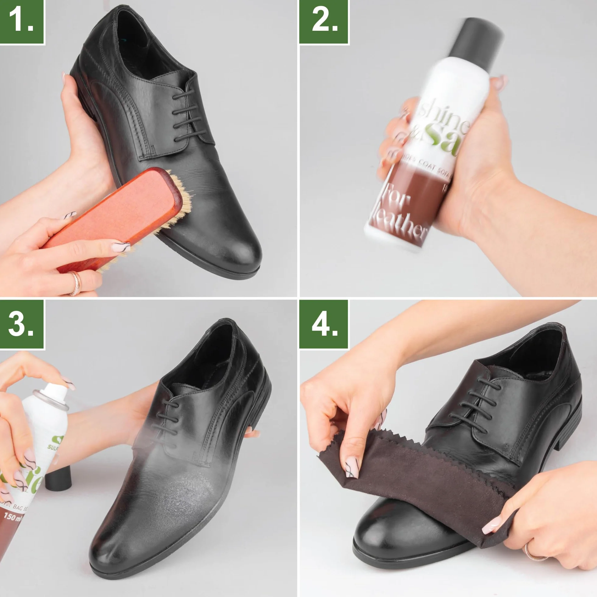 Sulpo Nabłyszczacz do Skór 150 ml – Nawilżający preparat do obuwia, toreb, mebli
