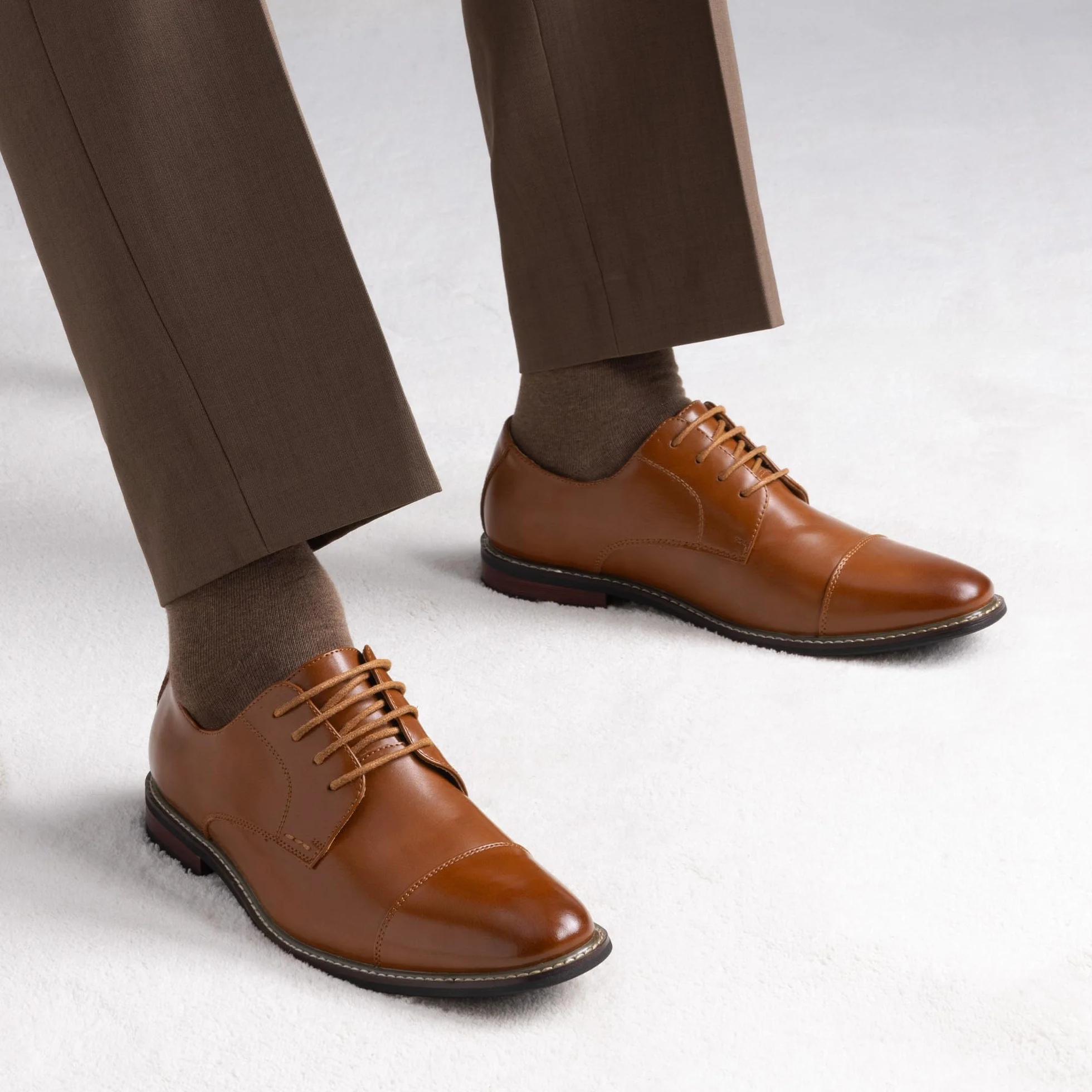 Bruno Marc Męskie buty Prince Classic Modern Formalne Oxford sznurowane