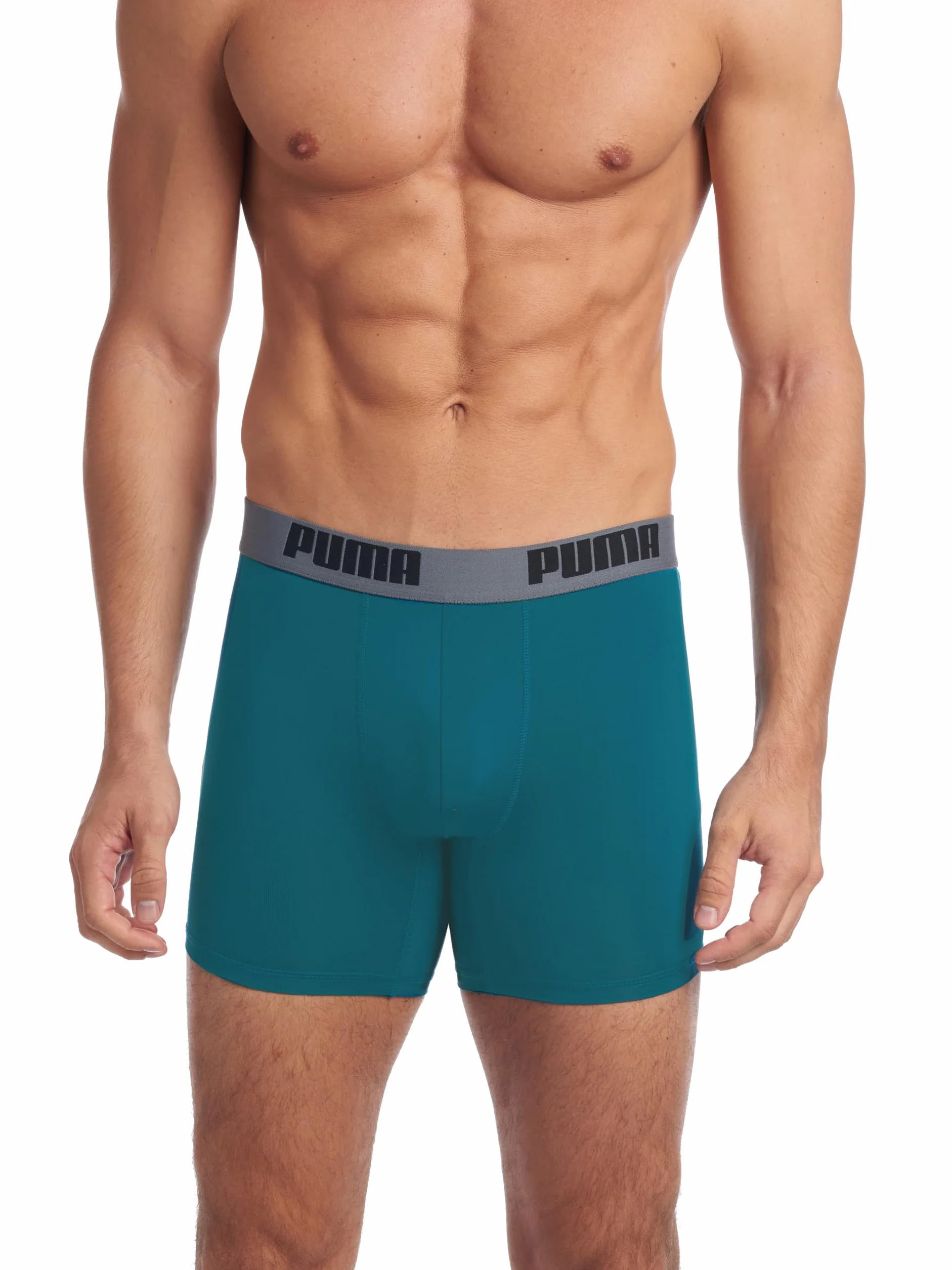 PUMA Męskie szorty retro (3 sztuki), czerwony/szary/niebiesko-zielony, XL