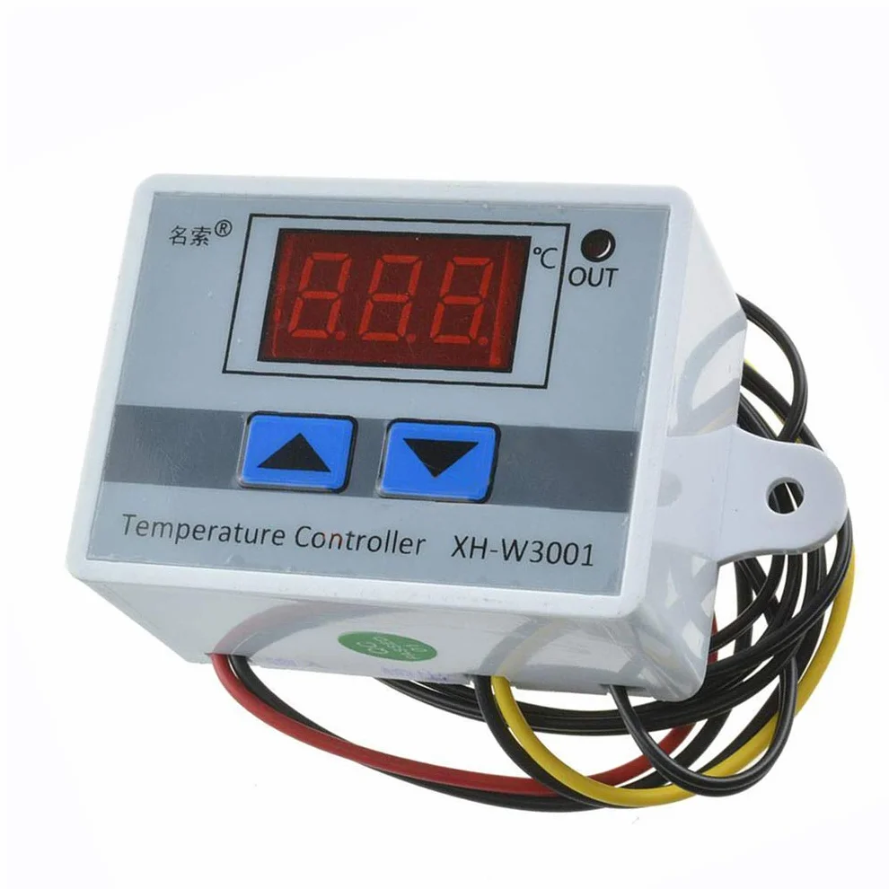 Hailege XH-W3001 220 V cyfrowy kontroler temperatury LED, termostat NTC, próbka 10 K
