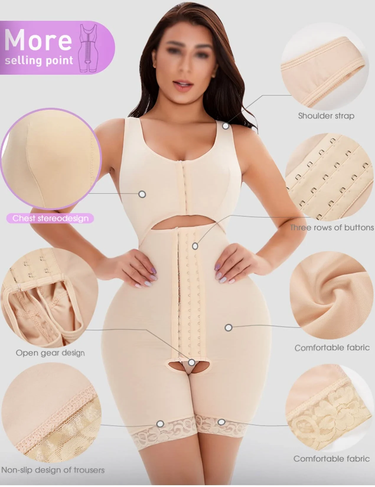 MMRTDJDR S-6XL kobiety po porodzie Plus rozmiar fałszywe dwuczęściowe body wyszczuplają brzuch Butt Lifter bielizna modelująca pas gorset
