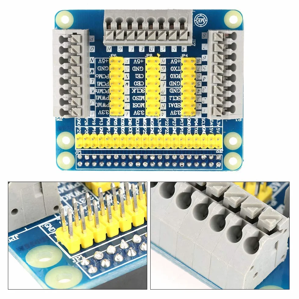 Raspberry Pi GPIO płytka rozszerzająca, wielofunkcyjna osłona do Pi 4B/3B/2, zawiera zestaw śrub i kabel taśmowy