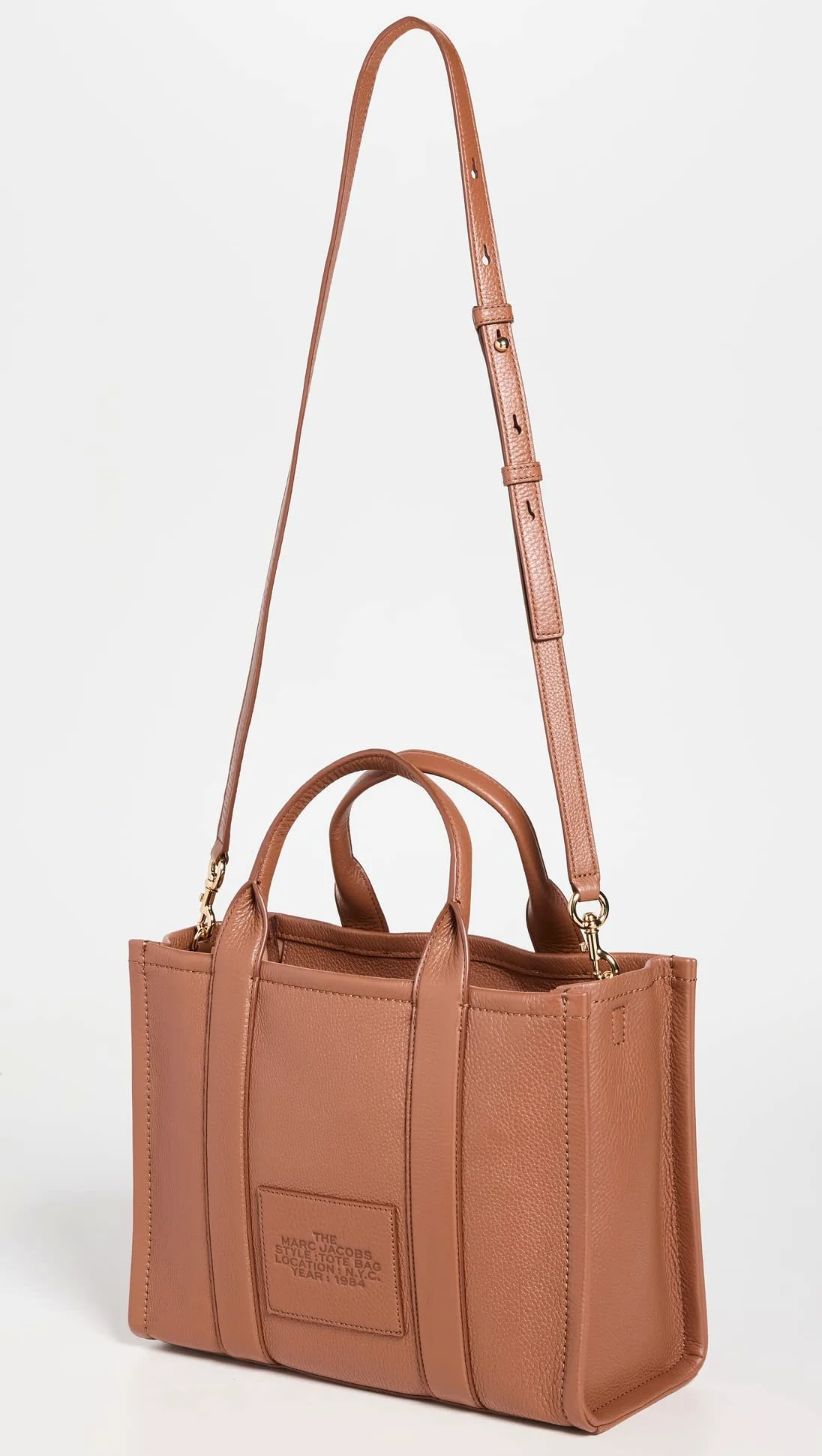 Marc Jacobs The Leather Medium Tote Bag, Argan Oil