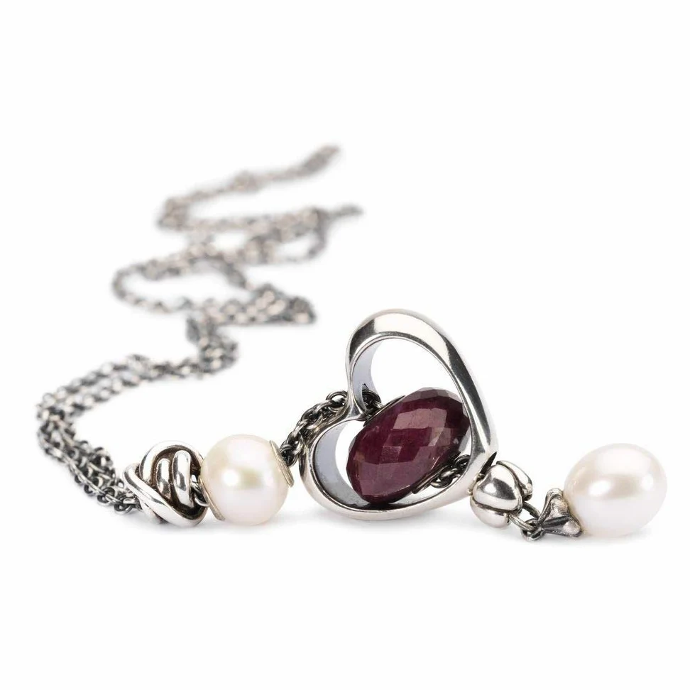 Trollbeads Sterling Silber Halskette mit Perle 120 cm TAGFA-00025