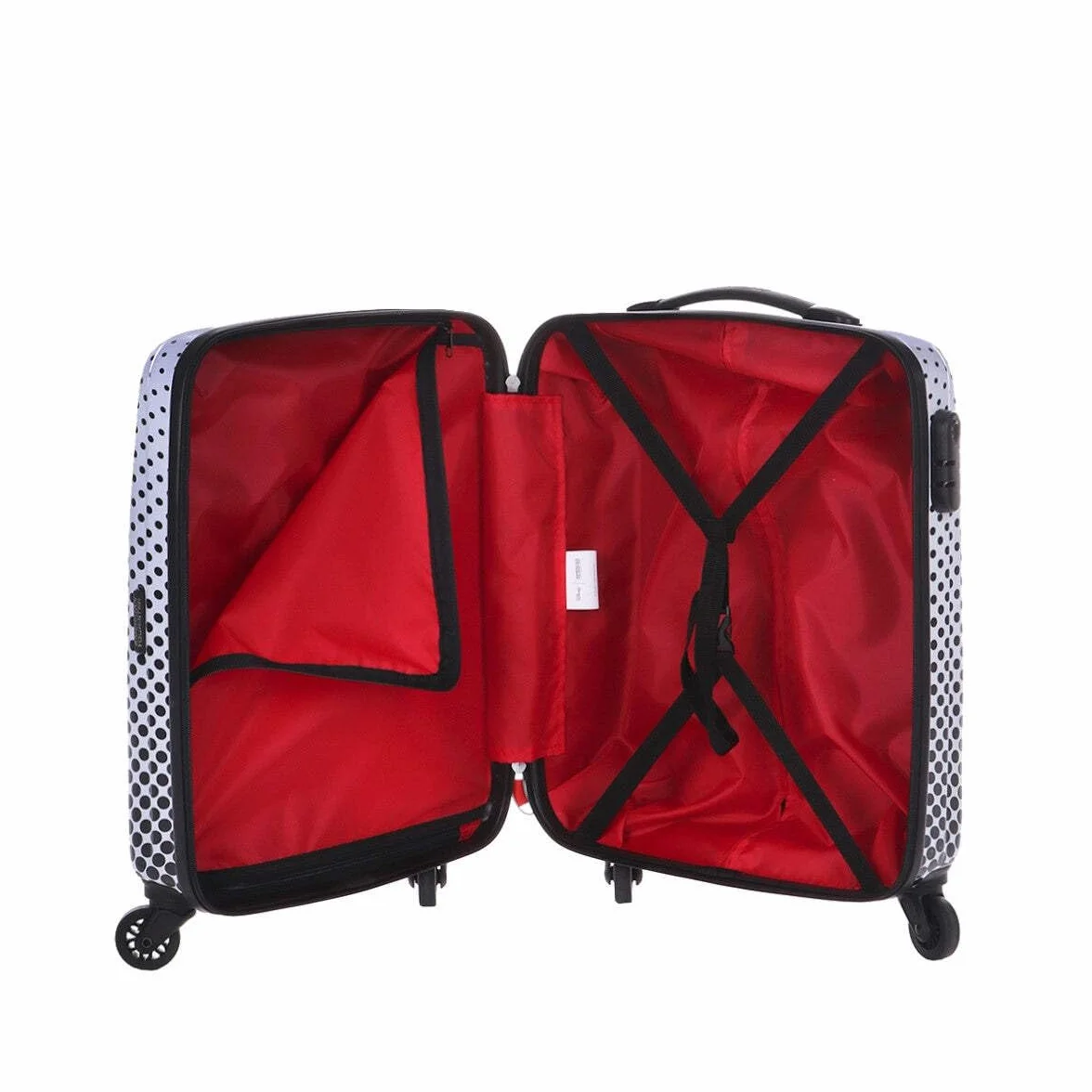 American Tourist Disney Legends - Spinner S, Fingack, 55 cm, 36 L, wielokolorowa (Mickey Mouse Polka Dot)