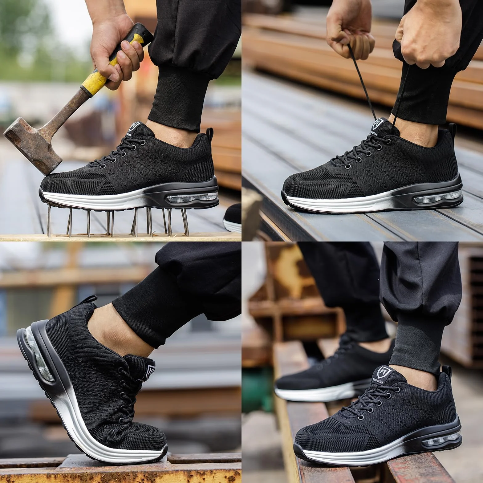 Buty Ochronne Męskie Damskie ze Stalowymi Noskami Safety Shoes Work Steel Toe