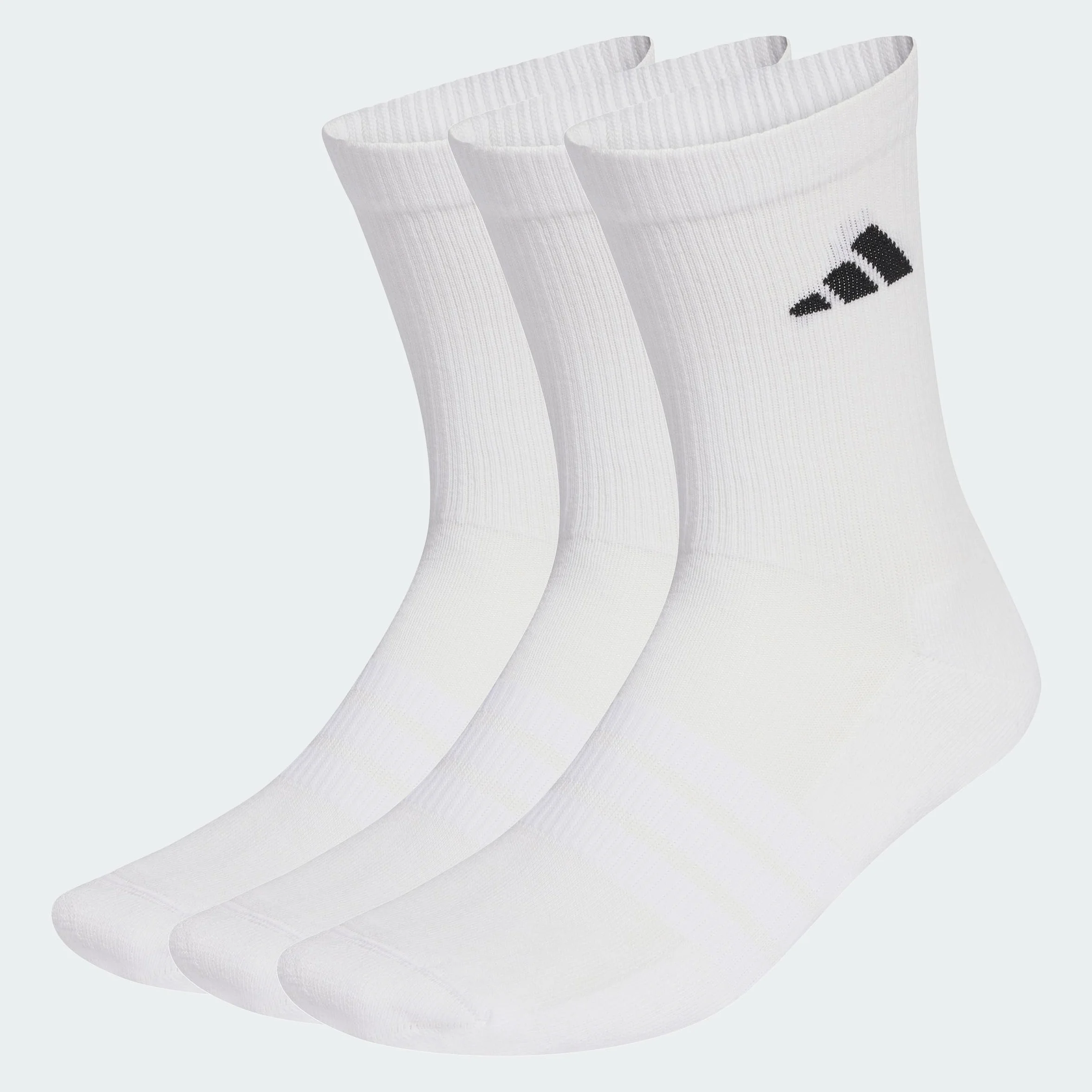 adidas Uniseks Cushioned Sportswear Crew Socks 3 Pair Pack, white/white/black, 37-40