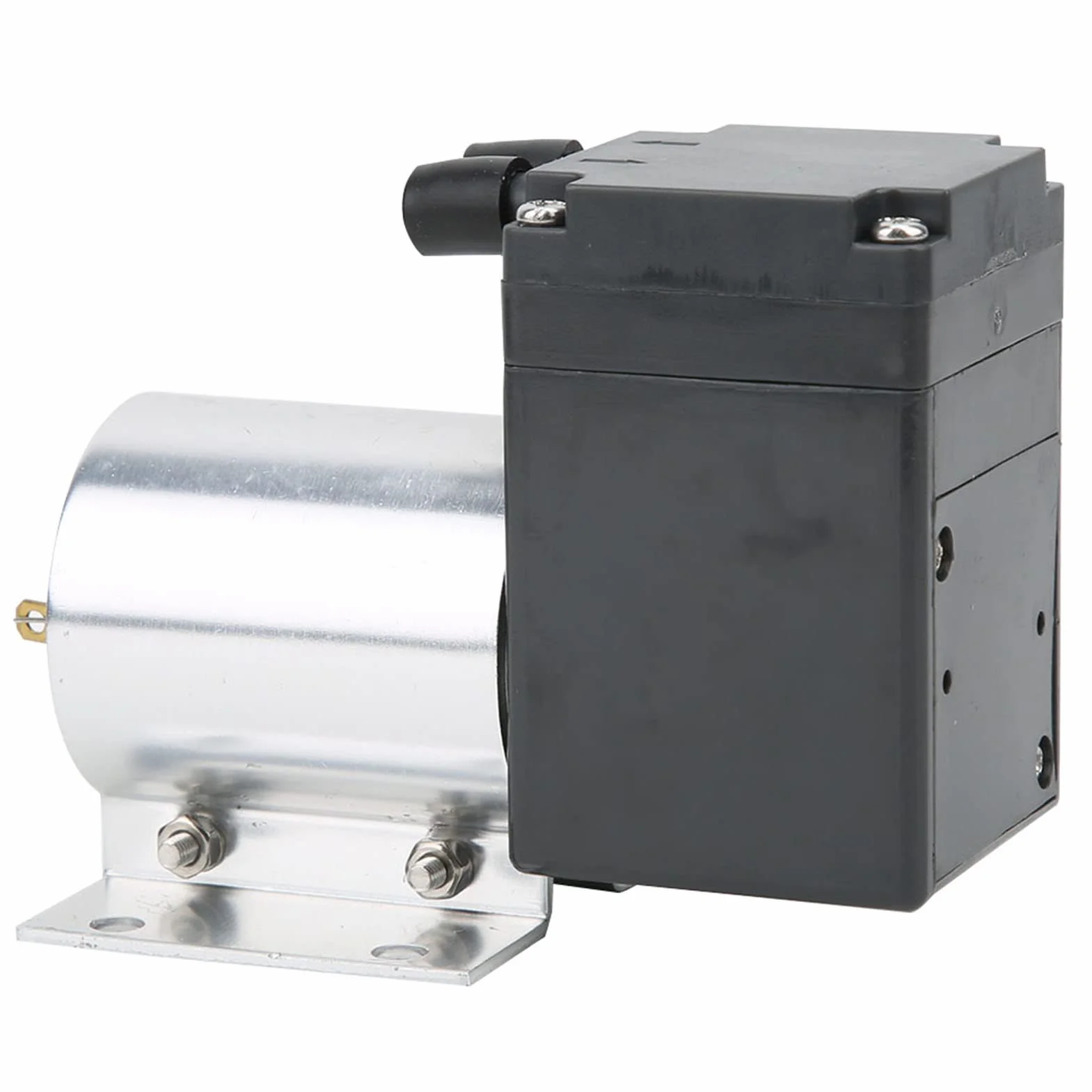 DC 12V/24V Mini pompa próżniowa, 200kpa 10W 15L/min Elektryczna przenośna pompa powietrza z uchwytem, ujemne ciśnienie ssanie pompowanie powietrza kompresor membranowy pompy dla projektów(24V)
