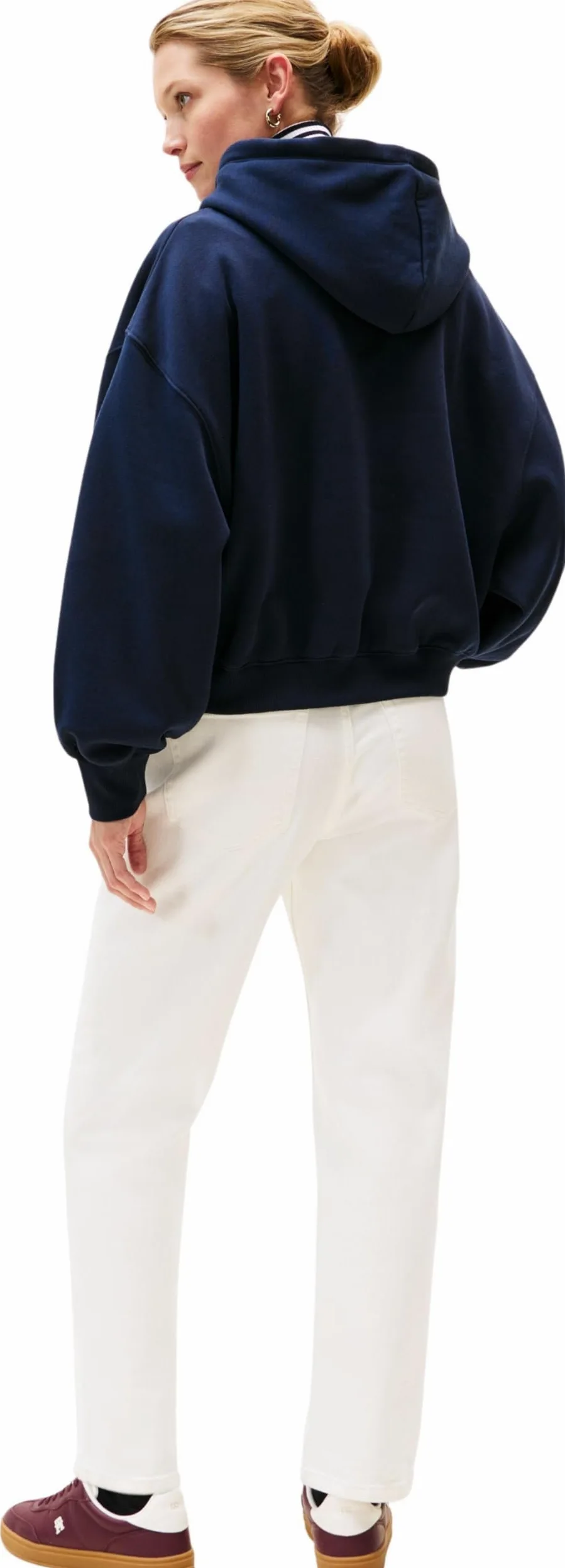 Tommy Hilfiger Bluza z kapturem Kobiety Classic Script Fleece Hoodie Ww0ww47459