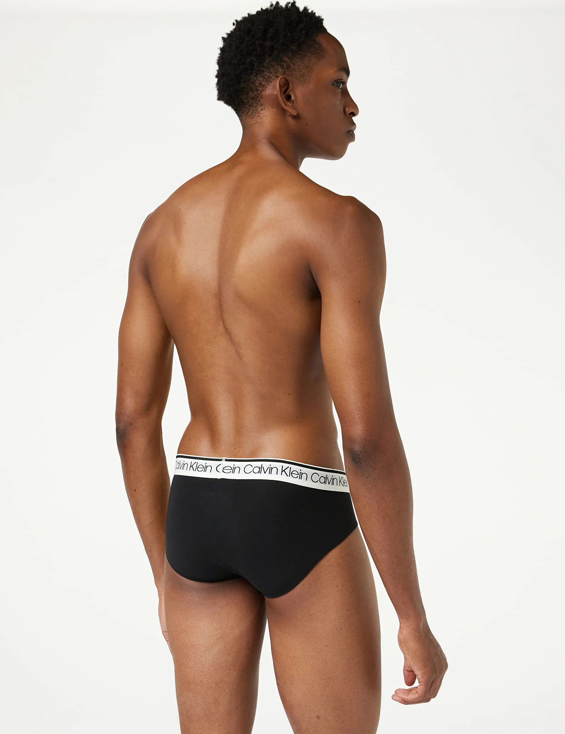 Calvin Klein Męskie majtki biodrowe (3 sztuki), Czarny (czarny W/biały Wb), XL