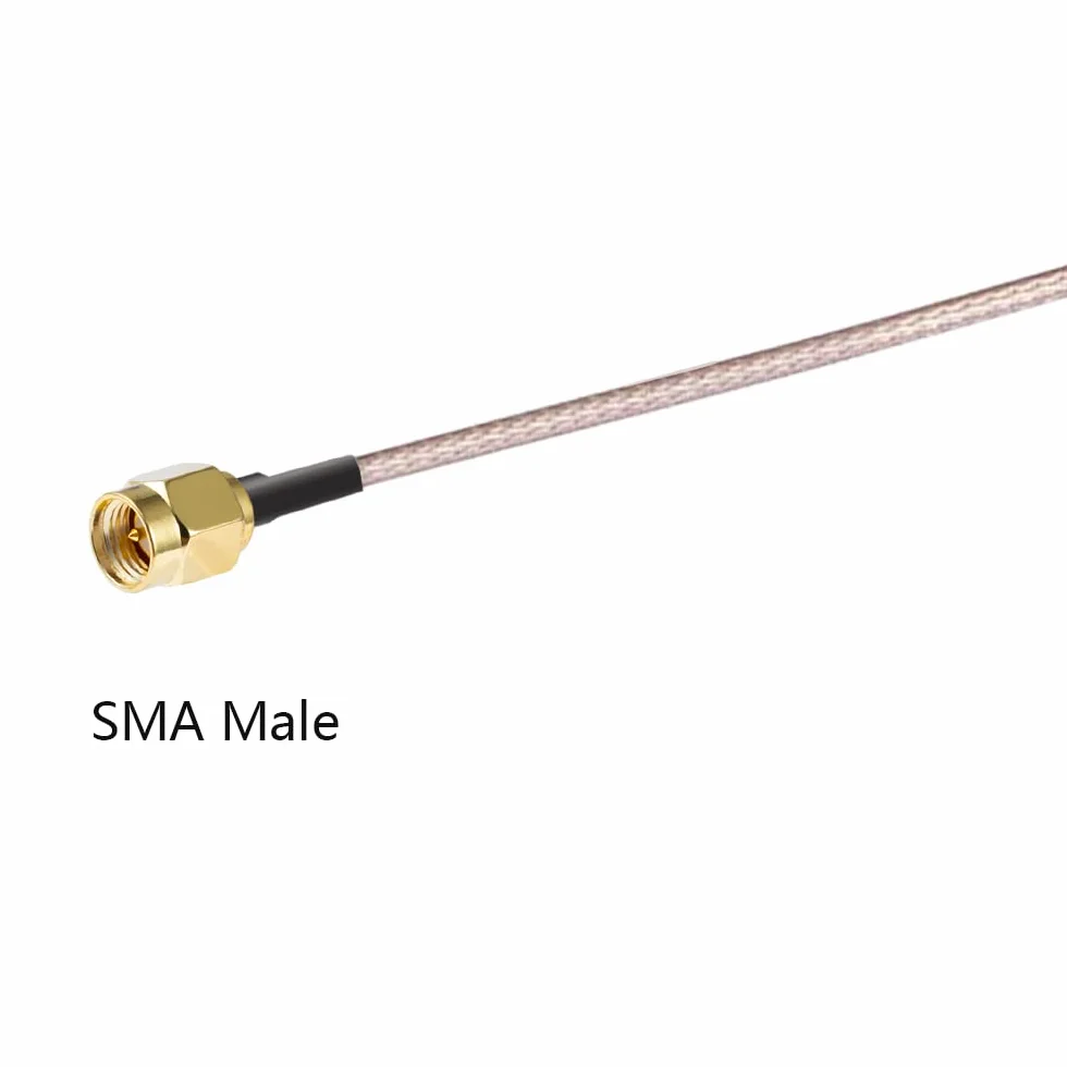 Vecys 2PCS U.F.L.1 na SMA Męski Kabel Koncentryczny o Niskich Stratach 6"/15CM U.F.L.1 RG178 Koncentryczny Pigtailowy do Routera Bezprzewodowego Mini Karta Sieciowa PCIE PCI Wi-Fi WAN Repeater
