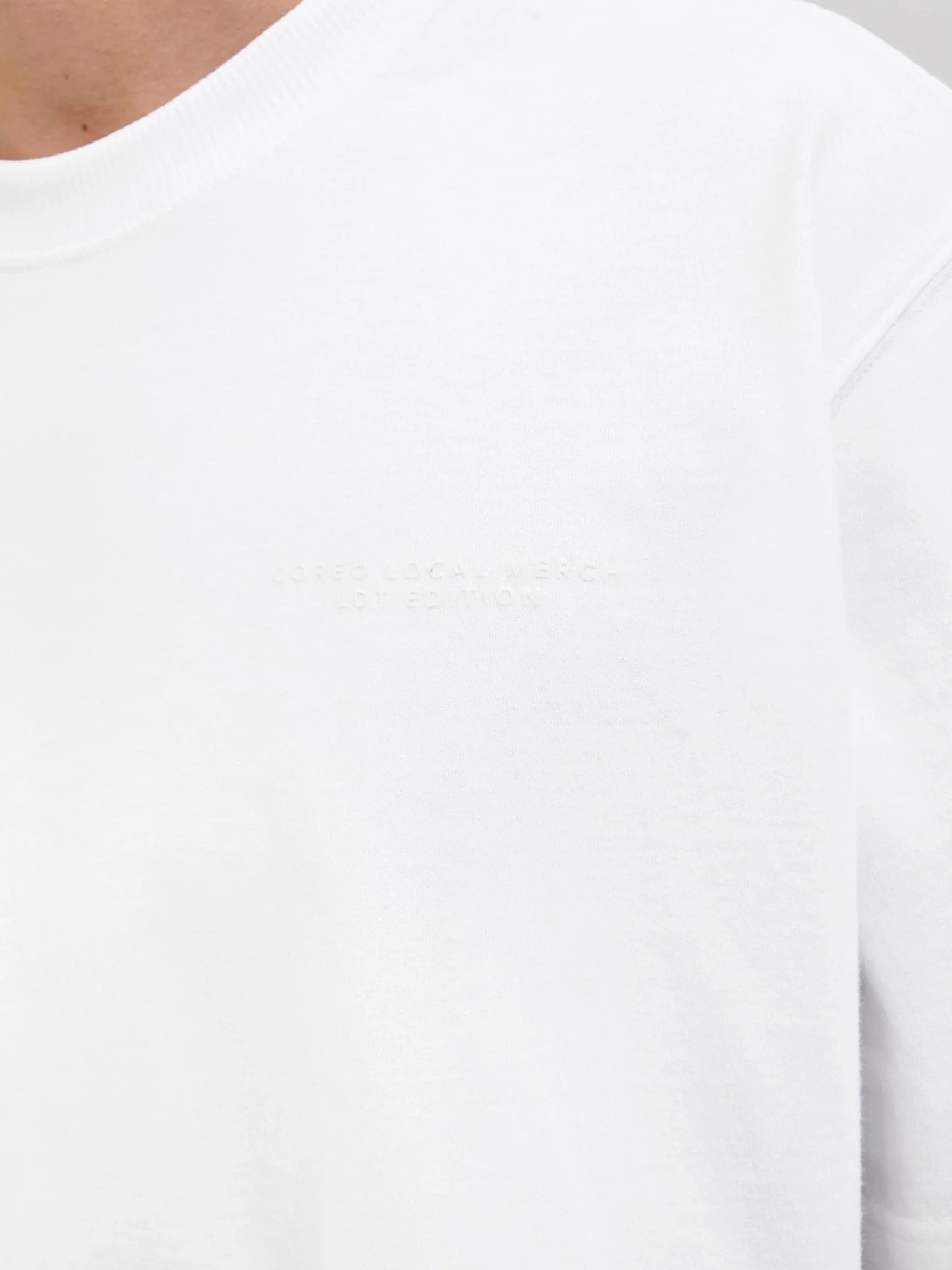 JACK & JONES Męska koszulka z nadrukiem na plecach Jcointerlude Easter Tee SS Crew Neck, Bright White, L