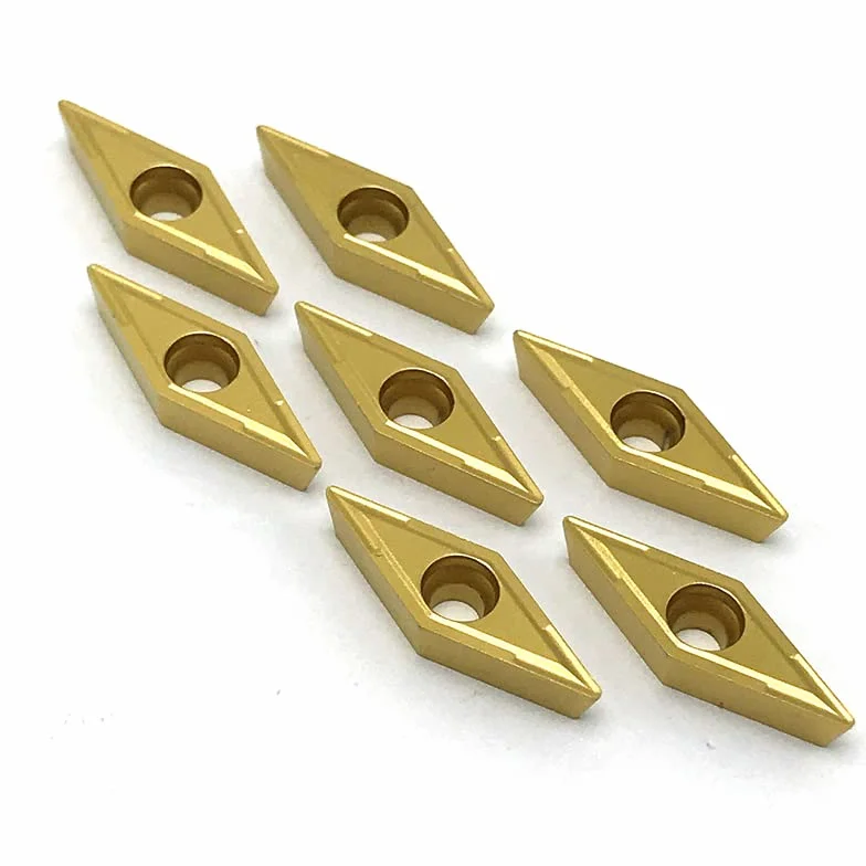 (10 Pieces) VCMT110304 UE6020 Carbide Inserts Internal turning tool VCMT 110304 metal lathe tool CNC turning insert (Color : VCMT110304 VP15TF, Size : 10PCS)