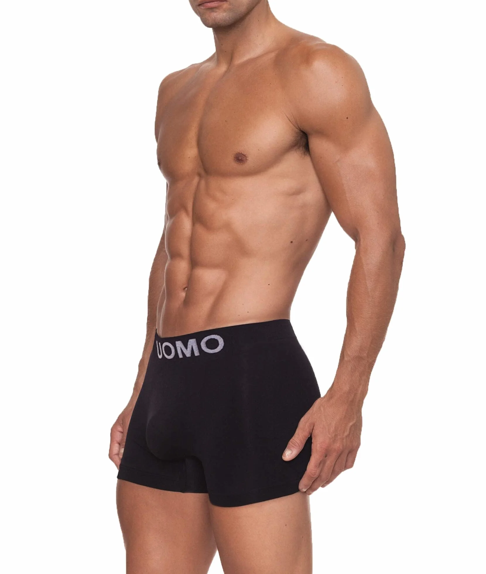 Channo Pack Majtki Bokserki męskie z Nylon bezszwowe Jednolite kolory UOMO