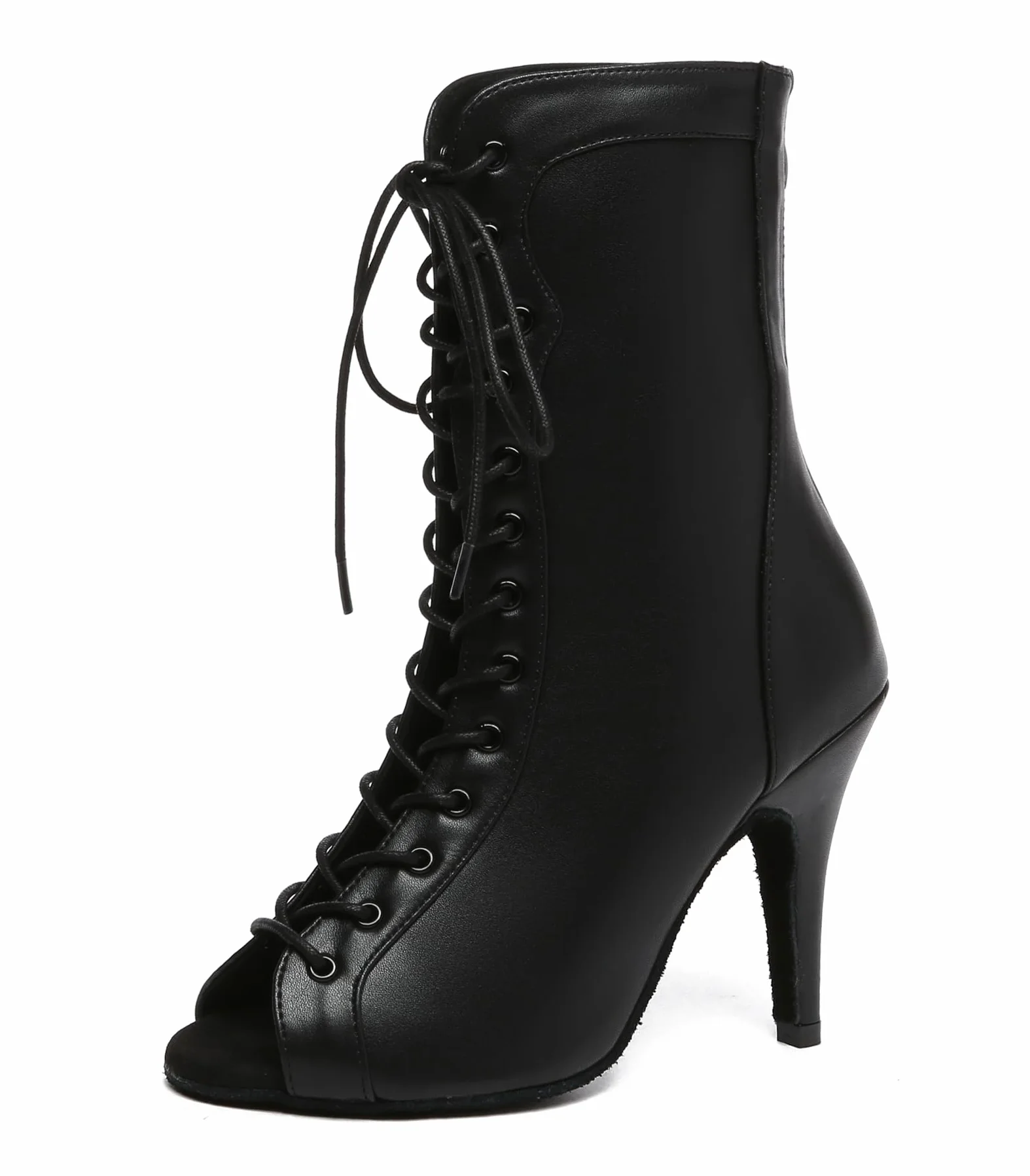 Cekinowe buty do tańca, damskie, sznurowane, na wieczór, imprezę, botki L562