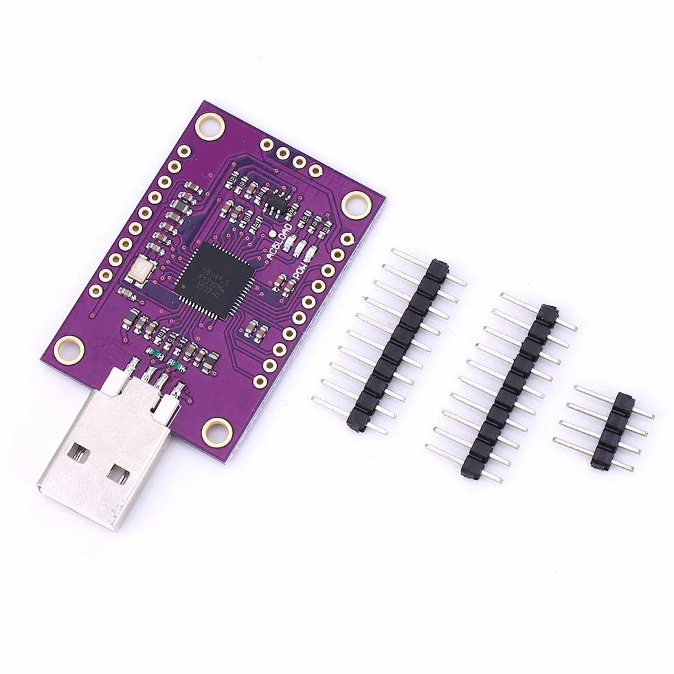 FT232H moduł USB-do JTAG-UART/FIFO-SPI / I2C, moduł wielofunkcyjny z trzema listwami na długopisy