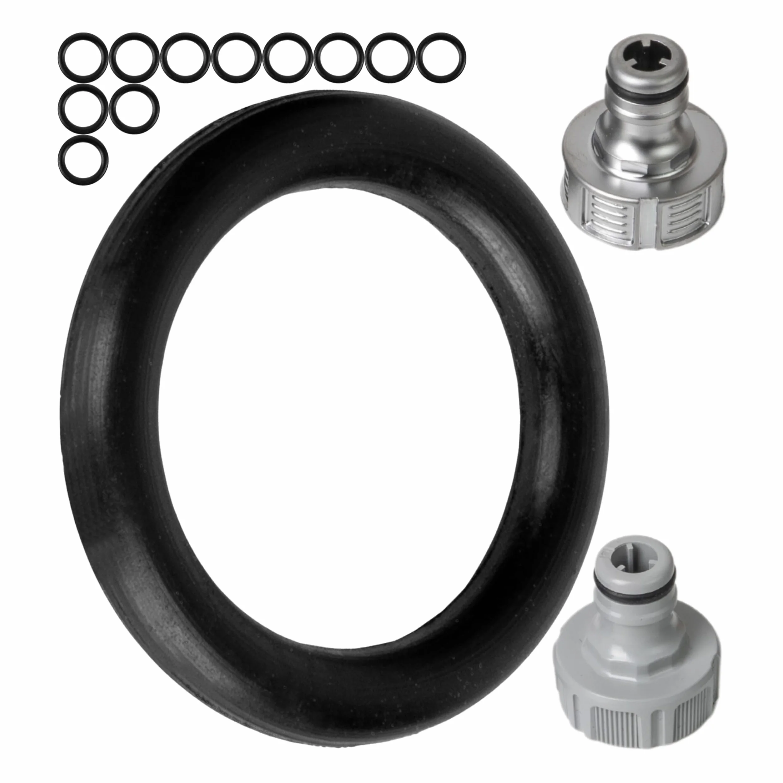 Zestaw zapasowych o-ringów, 12 sztuk, do systemów wtykowych ogrodowych G 1/2", kompatybilny z łącznikami kranowymi Gardena 21 mm, 18240-20, 18220-20, 15273, z silikonu, Ø 16 x 11 mm, część zamienna