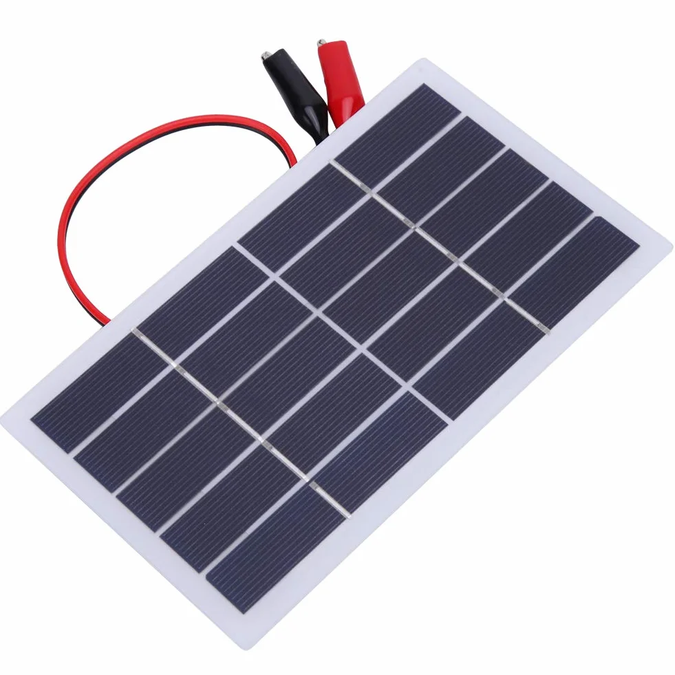 2W 5V Mini Panel Słoneczny, Krzem Polikrystaliczny DIY Panel Słoneczny, Przenośna ładowarka do Panelu Słonecznego, 173x99mm