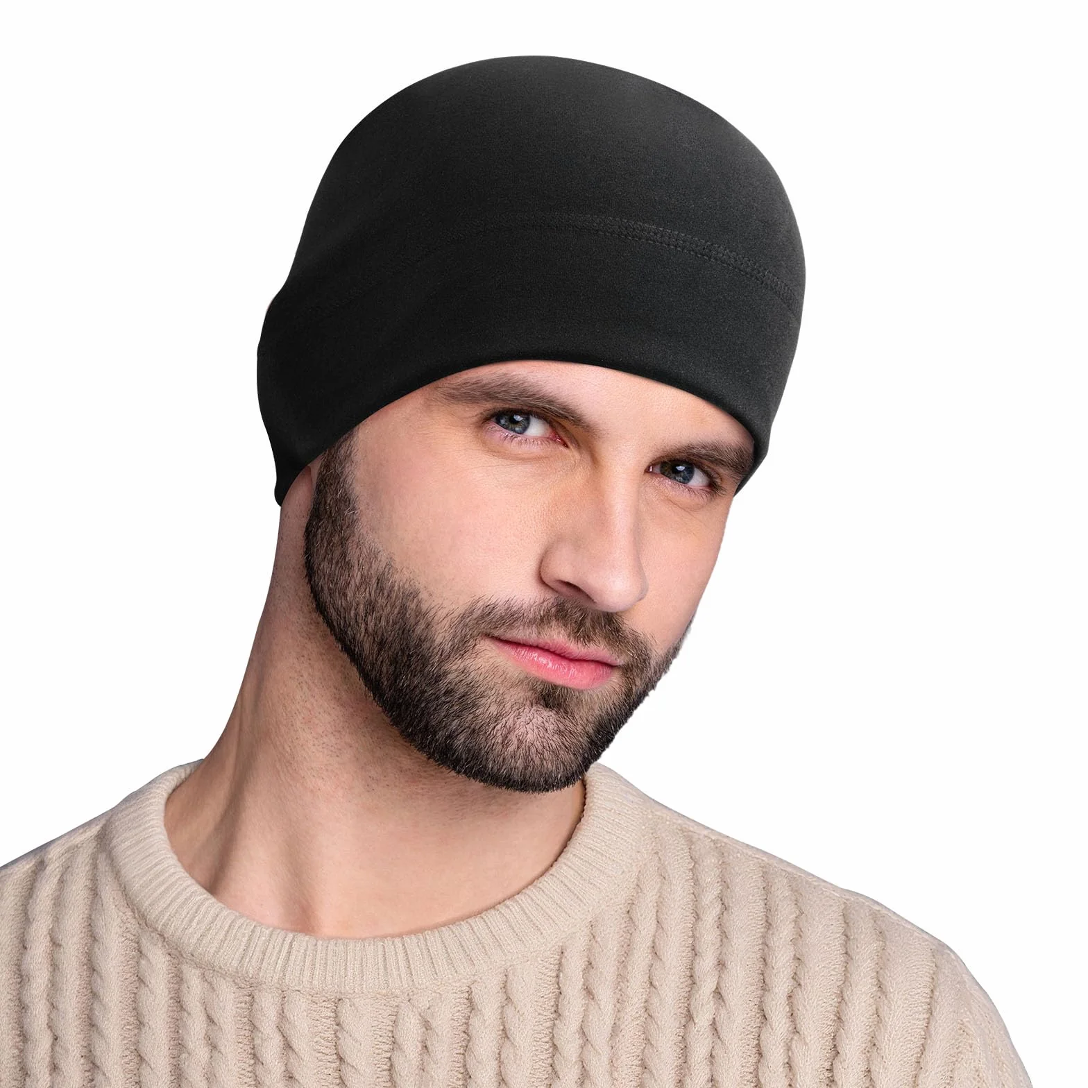HIKENTURE Czapka zimowa dla mężczyzn i kobiet, wiatroszczelna czapka do biegania, ciepła czapka rowerowa, czapka z polaru, pod kask rowerowy, kask narciarski, czapka sportowa do jazdy na rowerze