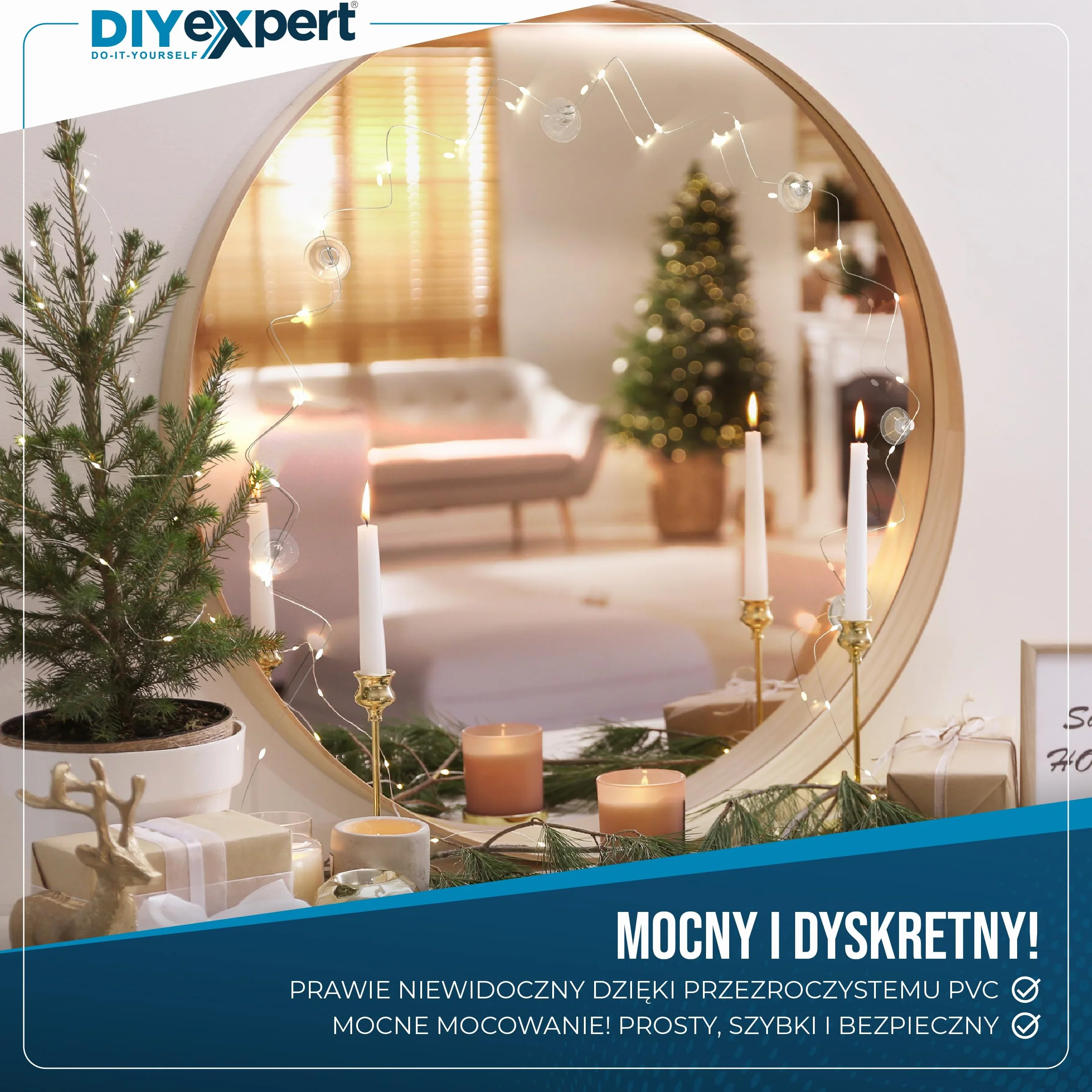 DIY expert 50 x przyssawka do łańcuchów świetlnych, Ø 20 mm, przyssawka, haczyk z przyssawką, ssawka szczelinowa, wyprodukowano w Niemczech