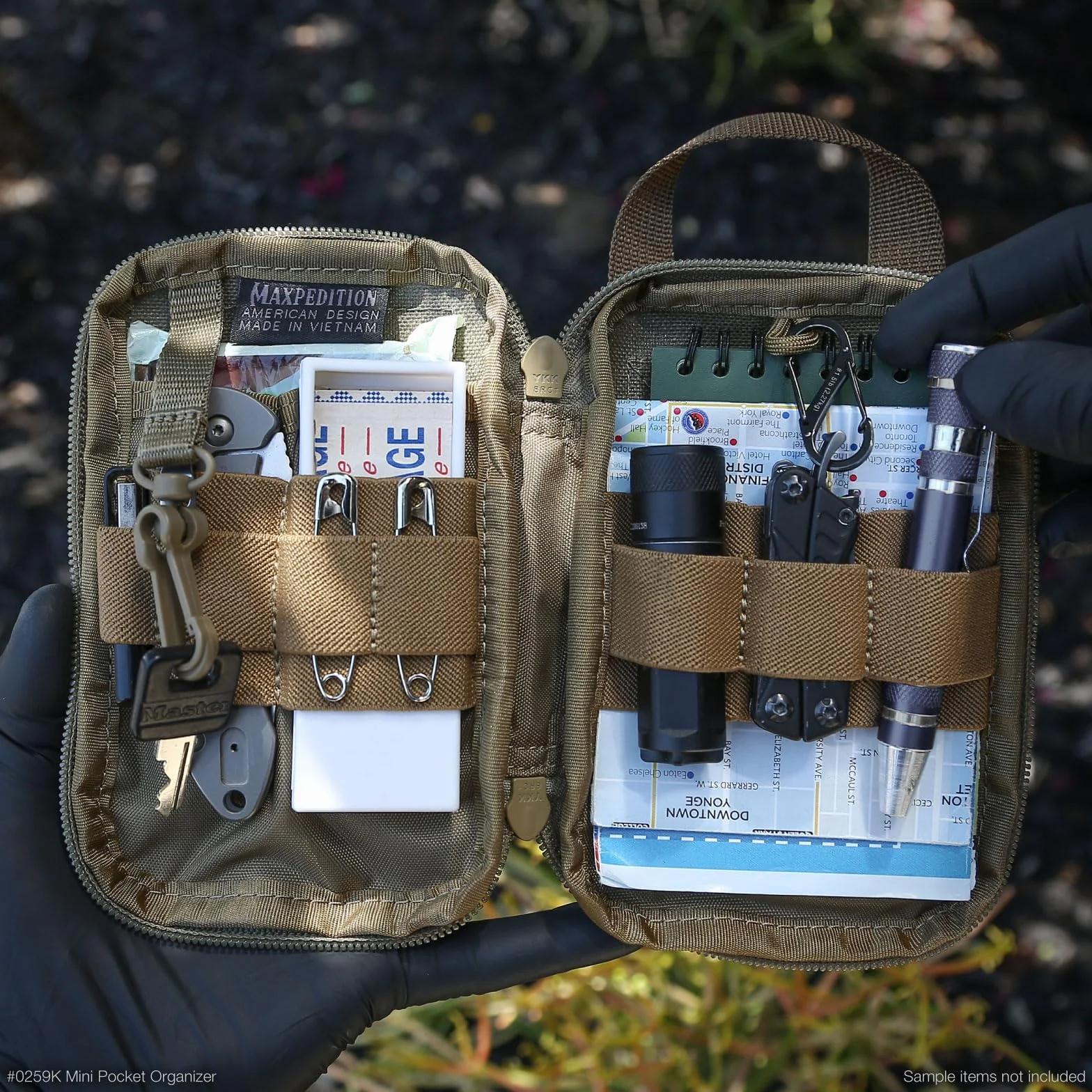 Maxpedition Mini kieszonkowy organizer khaki