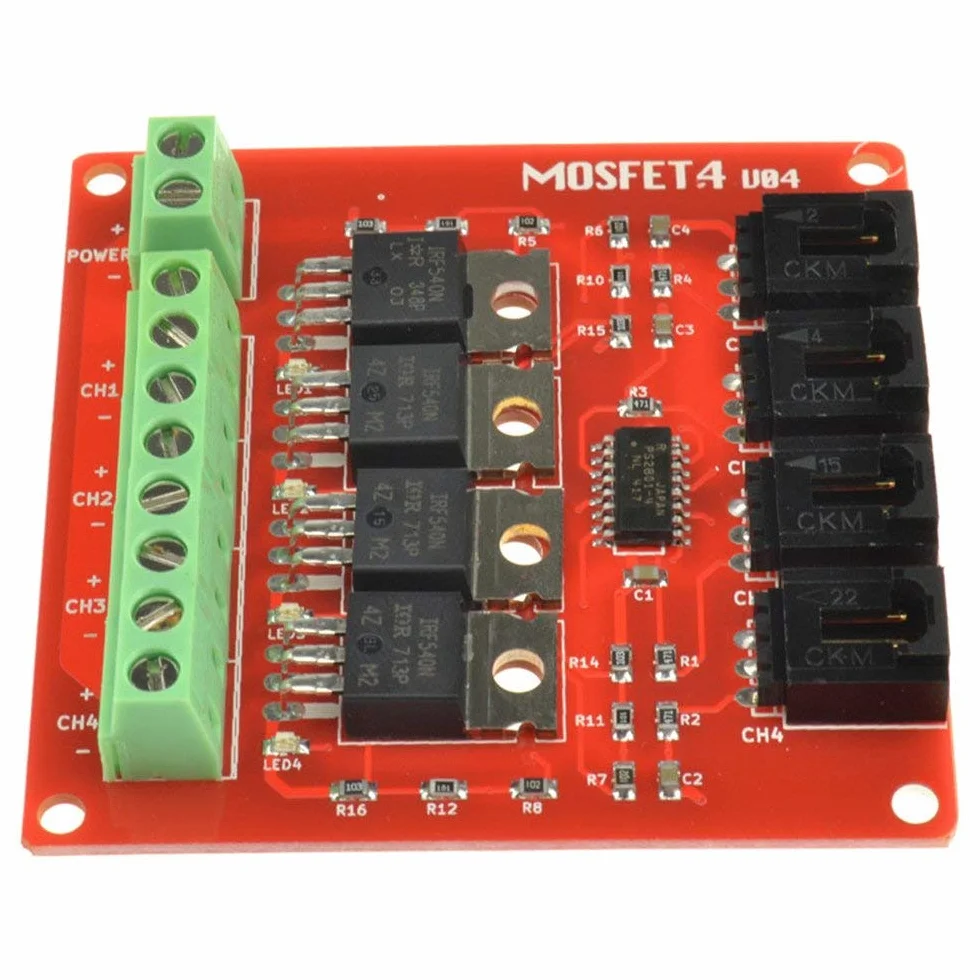 DollaTek 4 kana?y 4 trasy przycisk MOSFET IRF540 V2.0 do Arduino