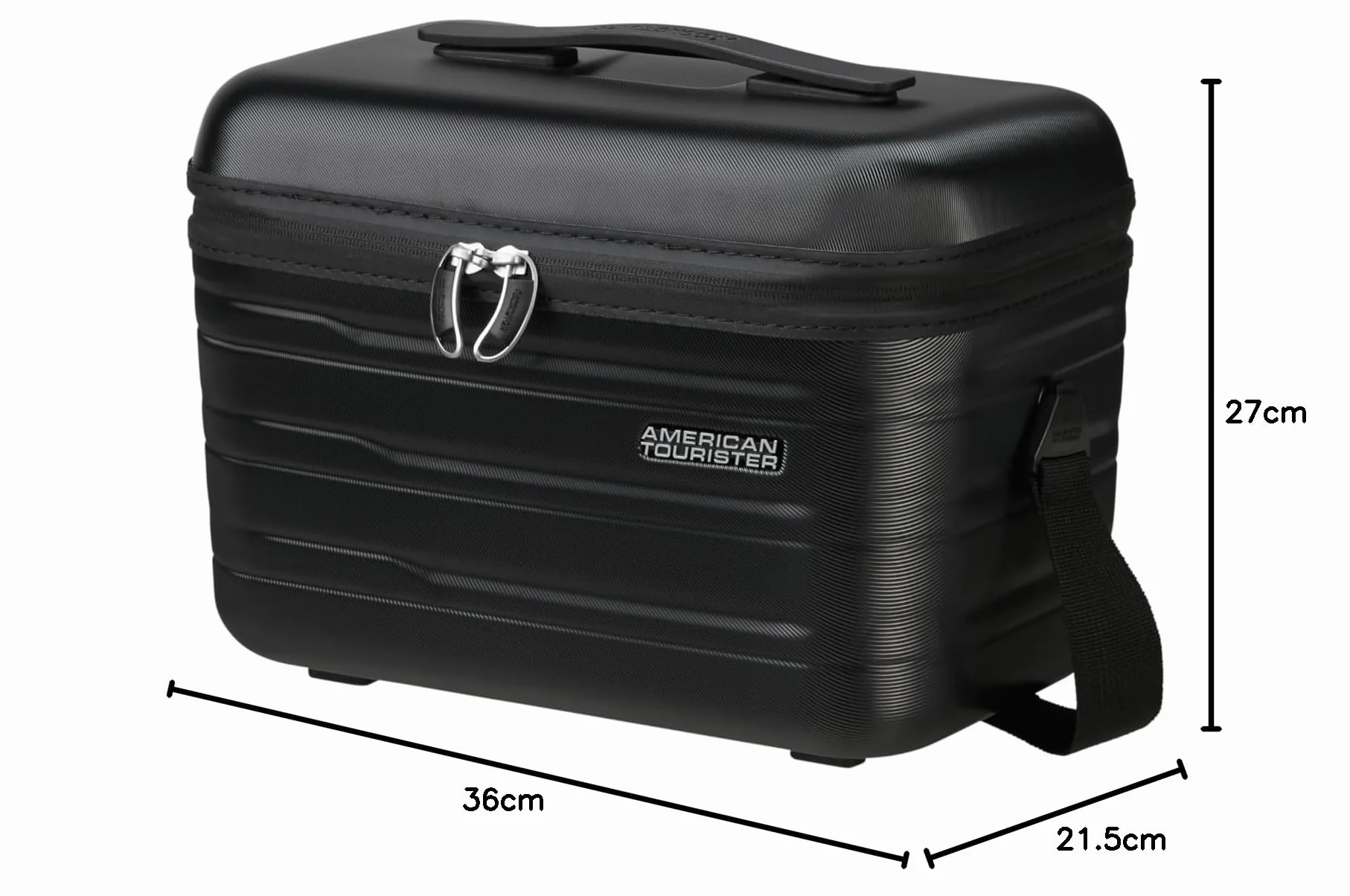 American Tourist Flashline - Cosmetic Case, 36 cm, czarny (Shadow Black)
