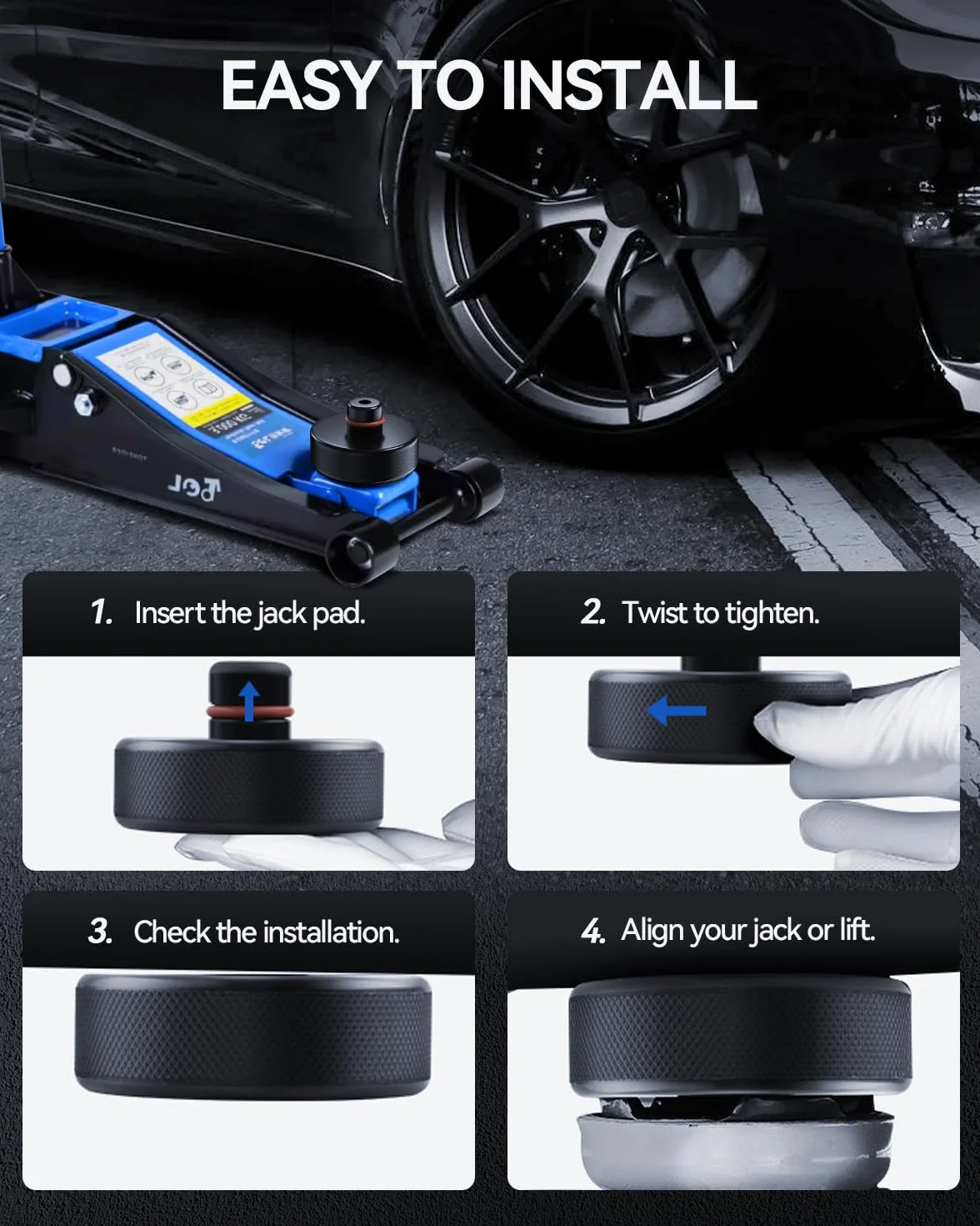 Gumowa nakładka na podnośnik samochodowy, 4 sztuki, do Tesla Model 3/Y/X/S, chroni Jack Pad, adapter z pudełkiem do przechowywania, Tesla Model 3, model Y, akcesoria (czerwone)