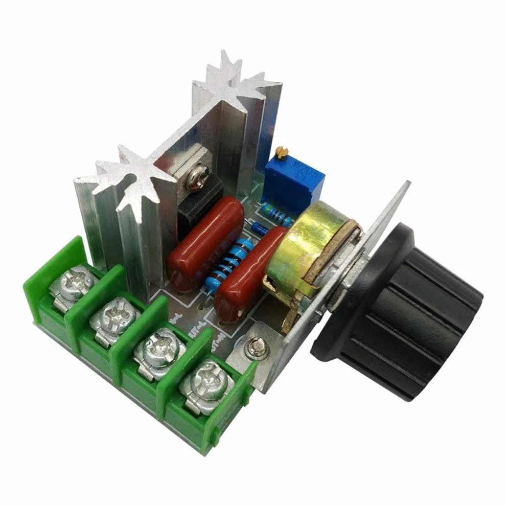 DollaTek 25 A PWM AC regulator pr?dko?ci obrotowej silnika 2000 W, regulowany regulator napi?cia 50-220 V