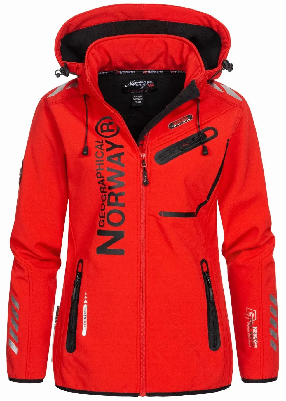 Geographical Norway wodoodporna kurtka softshell z kapturem zimowa wiatrówka outdoorowa