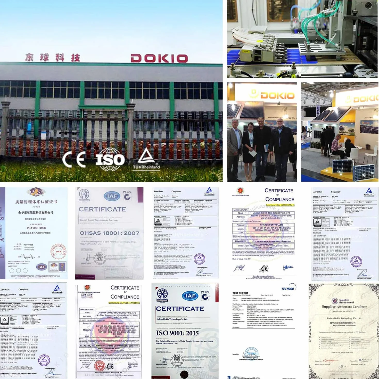 DOKIO 2 x panel solarny 100 W, elastyczny, mono, 200 W, 12 V, moduł solarny, idealny do przyczep kempingowych, na kemping, do szopy ogrodowej
