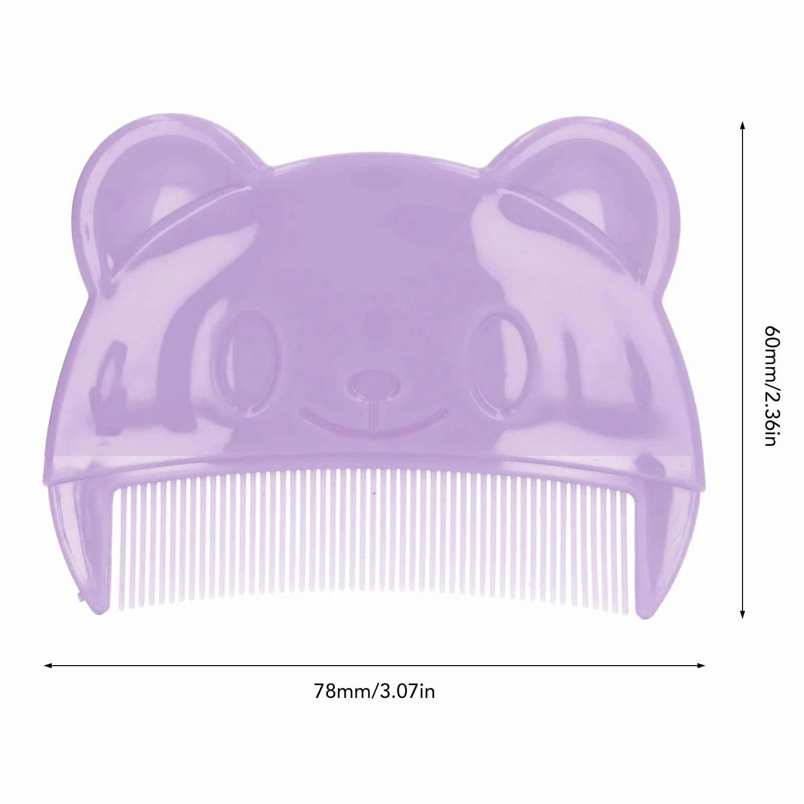 Cradle Cap Brush and Comb, Baby Bath Silicone Brush, Miękka Szczotka Sensoryczna Grzebień do Włosów dla Dzieci z Miękkim Silikonowym Włosiem Pomaga Delikatnie Masuj Skórę Głowy(Fioletowy)
