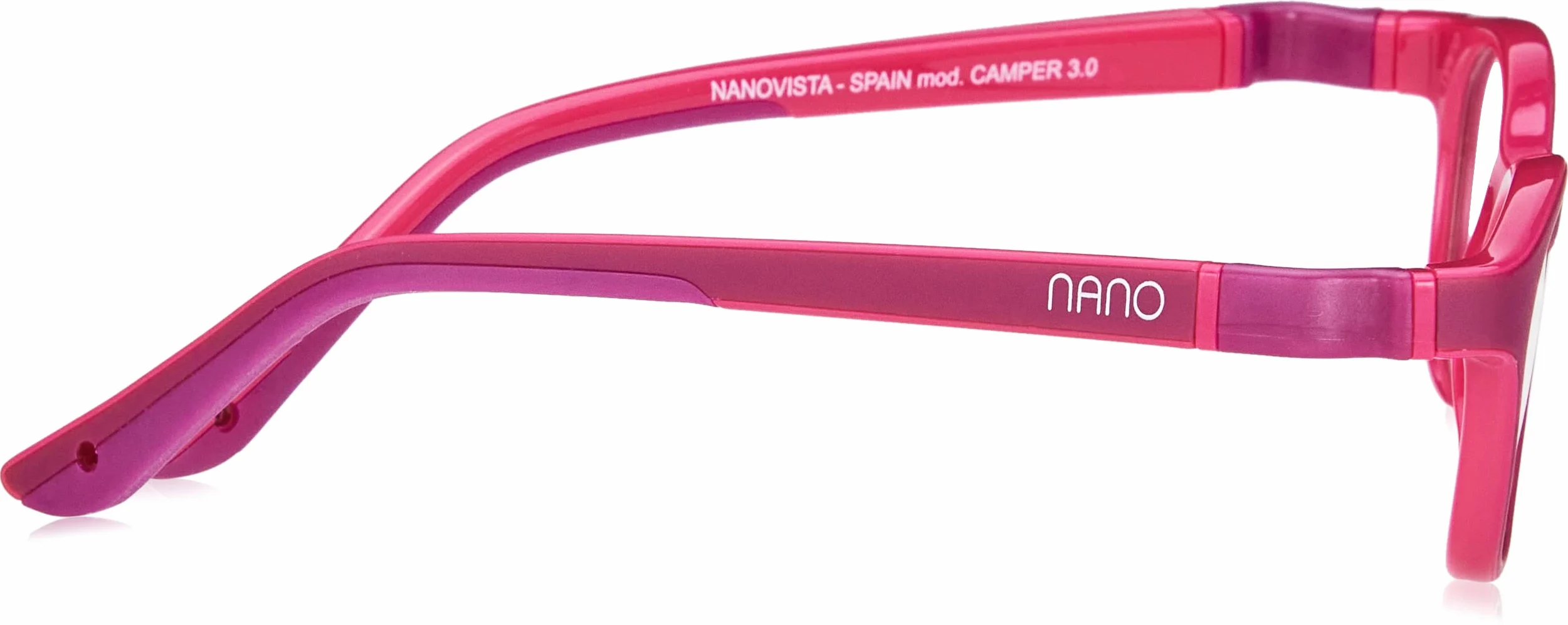 NANOVISTA Okulary przeciwsłoneczne dla dzieci, uniseks, Bicolor Púrpura Mate/Fucsia, 44