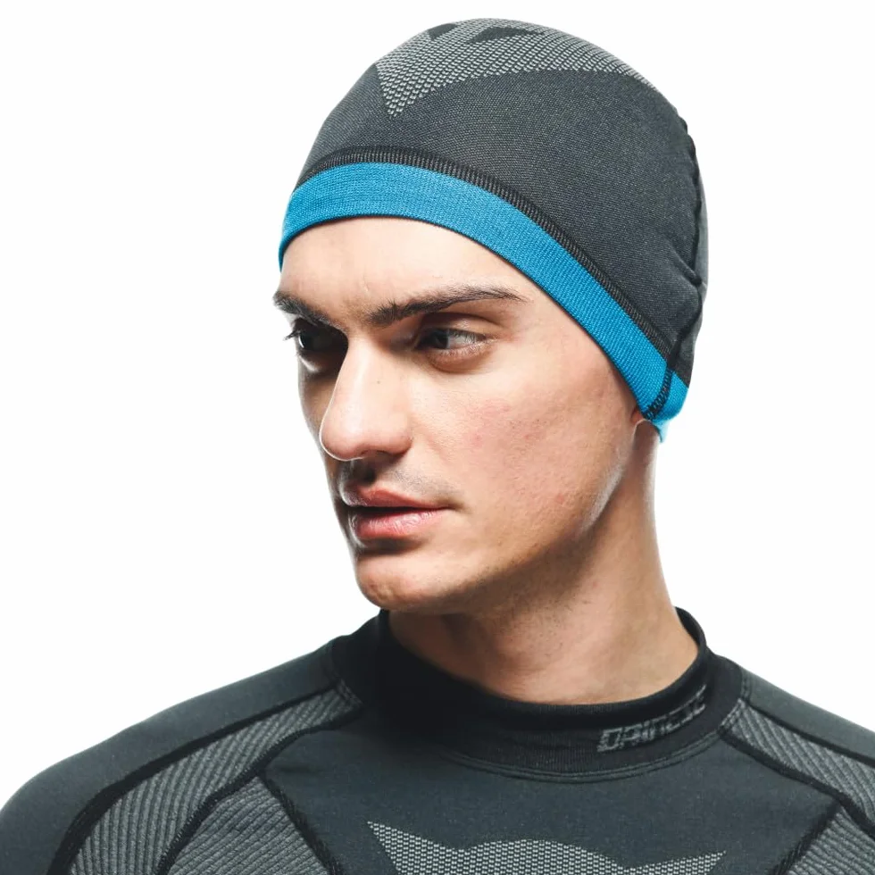 Dainese Dry Cap, kask motocyklowy, czarny/niebieski, N