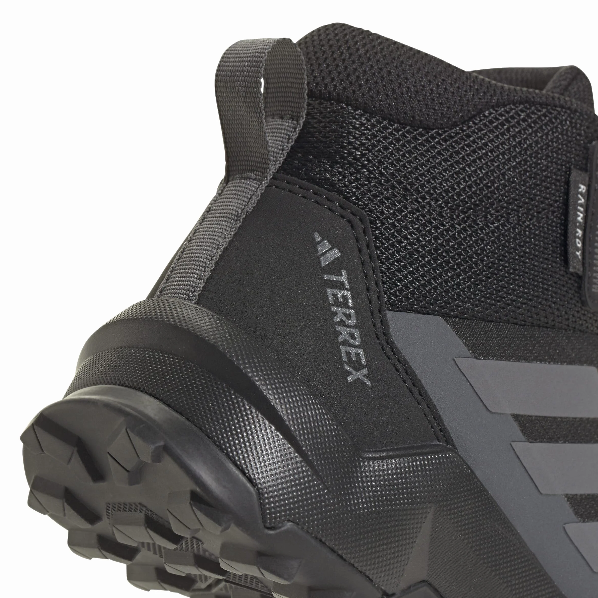 adidas Uniseks - dzieci Terrex Ax4R Mid Rain.Rdy Hiking Shoes, Core Black/Grey Four/Grey Six, 30.5 EU
